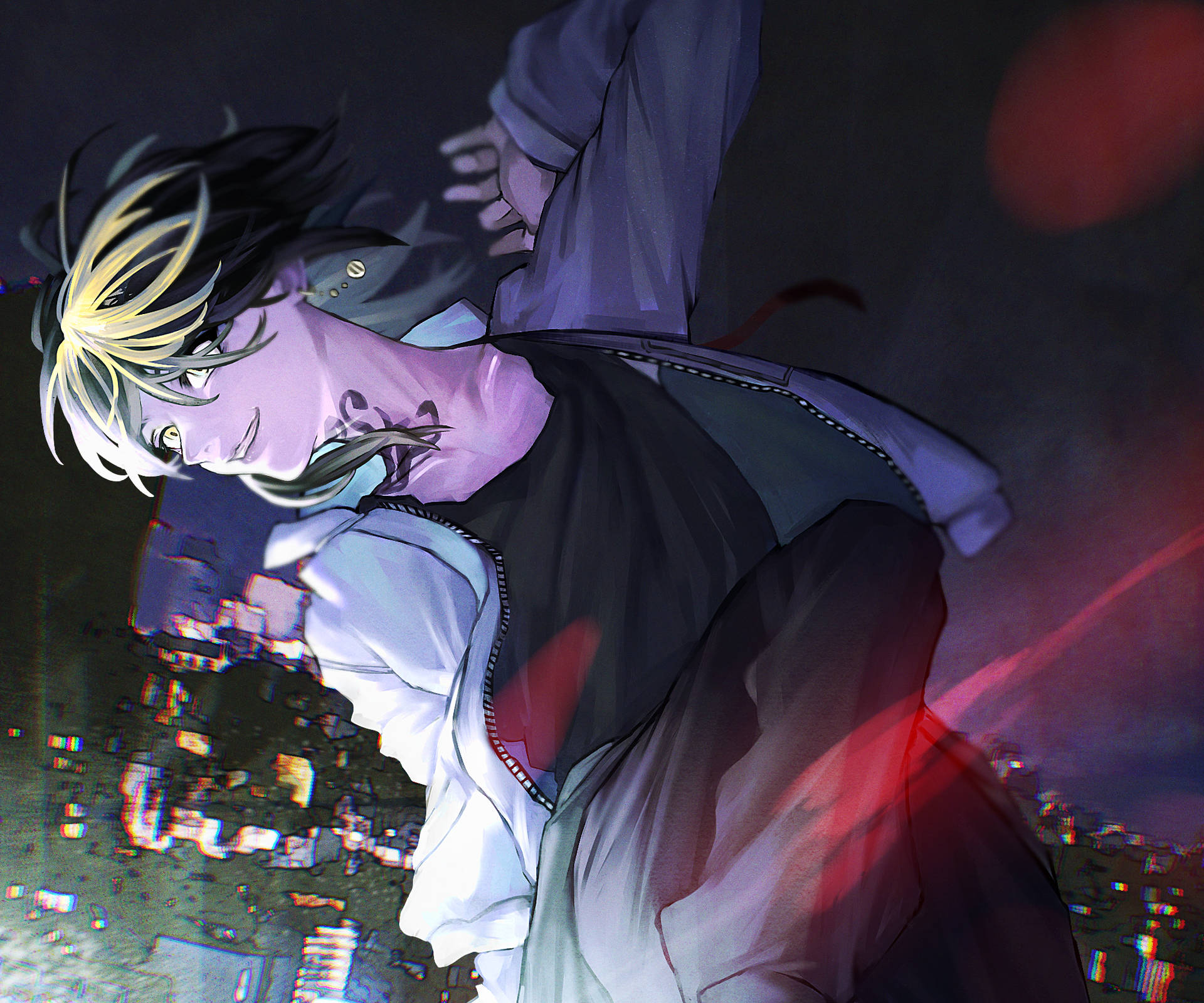 Download Kazutora Hanemiya At Night Wallpaper