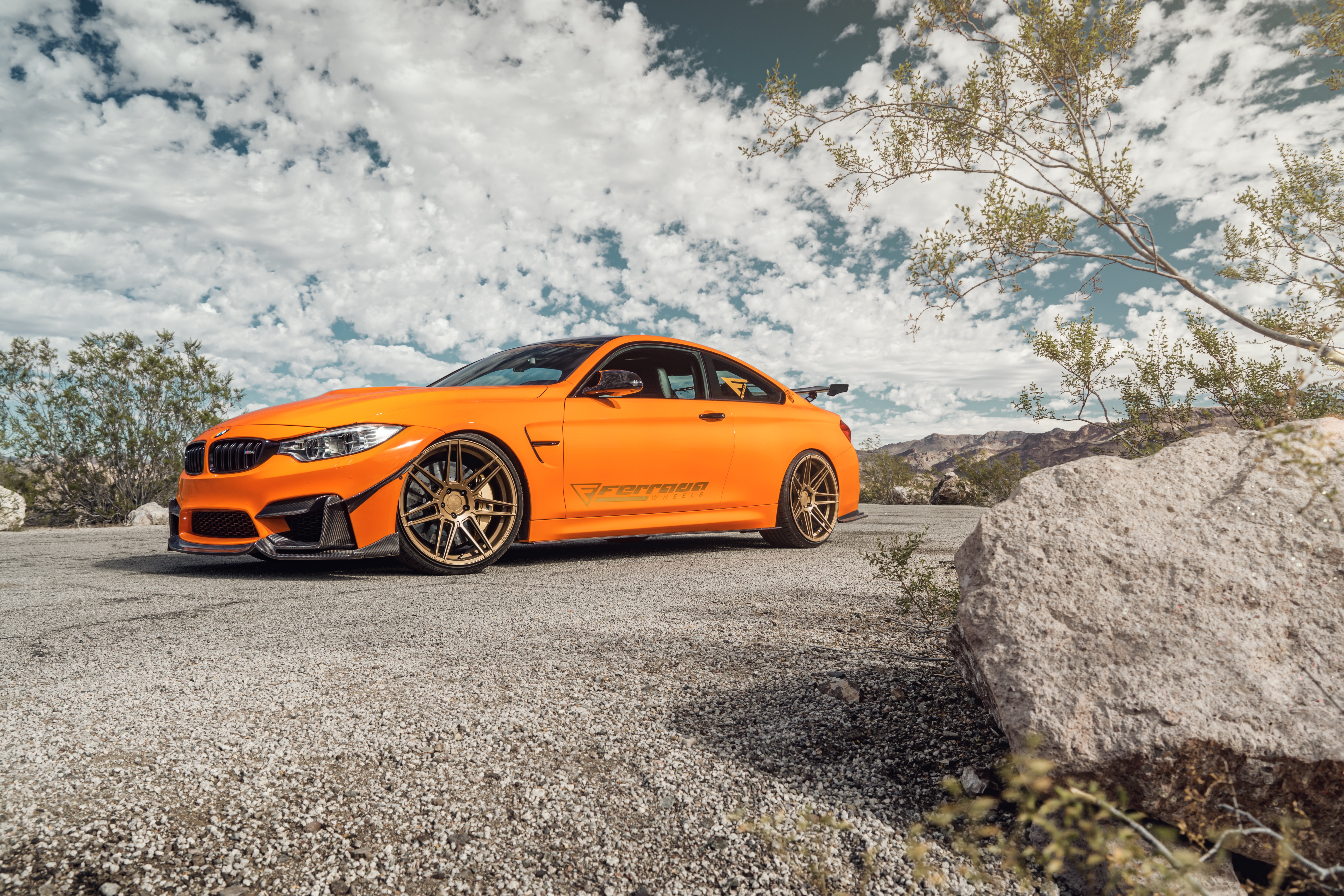 HD desktop wallpaper: Bmw, Car, Bmw M4, Vehicles, Orange Car download free picture