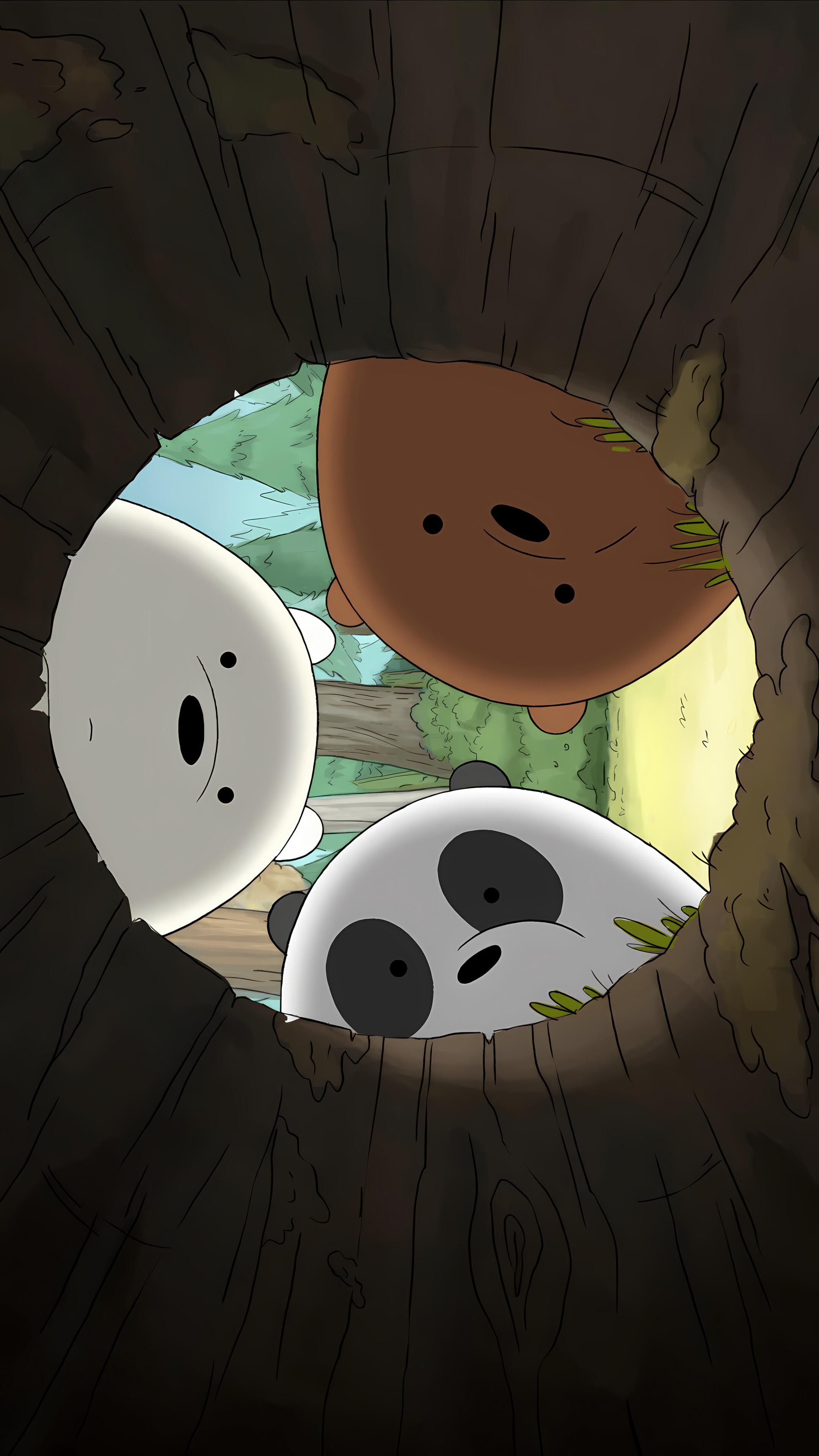 Grizzly, Panda, and Ice Bear from We Bare Bears [Cartoon]