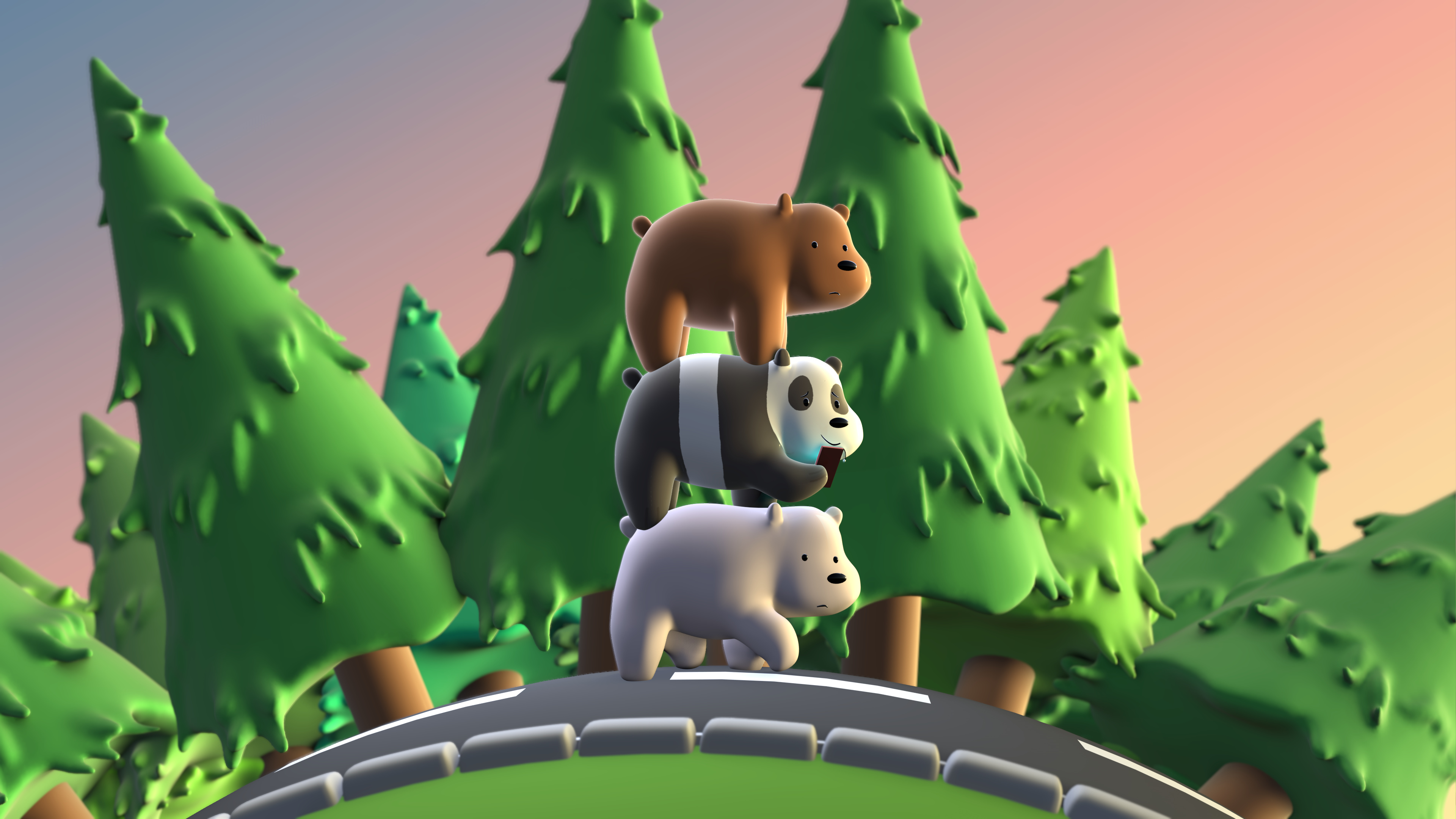 4K We Bare Bears Wallpaper and Background Image