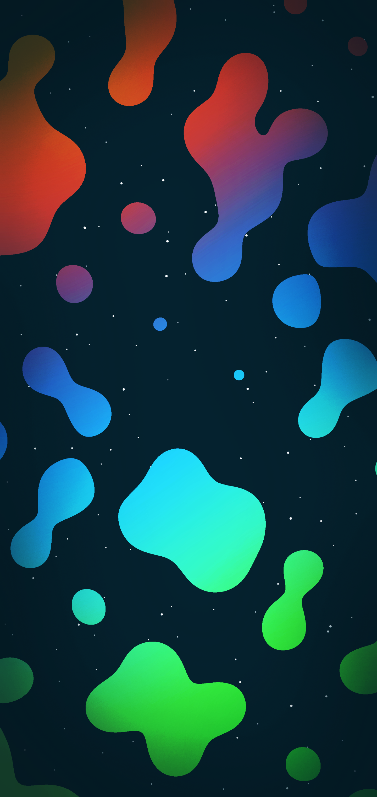Blurbs' abstract wallpaper for iPhone combine shapes and color