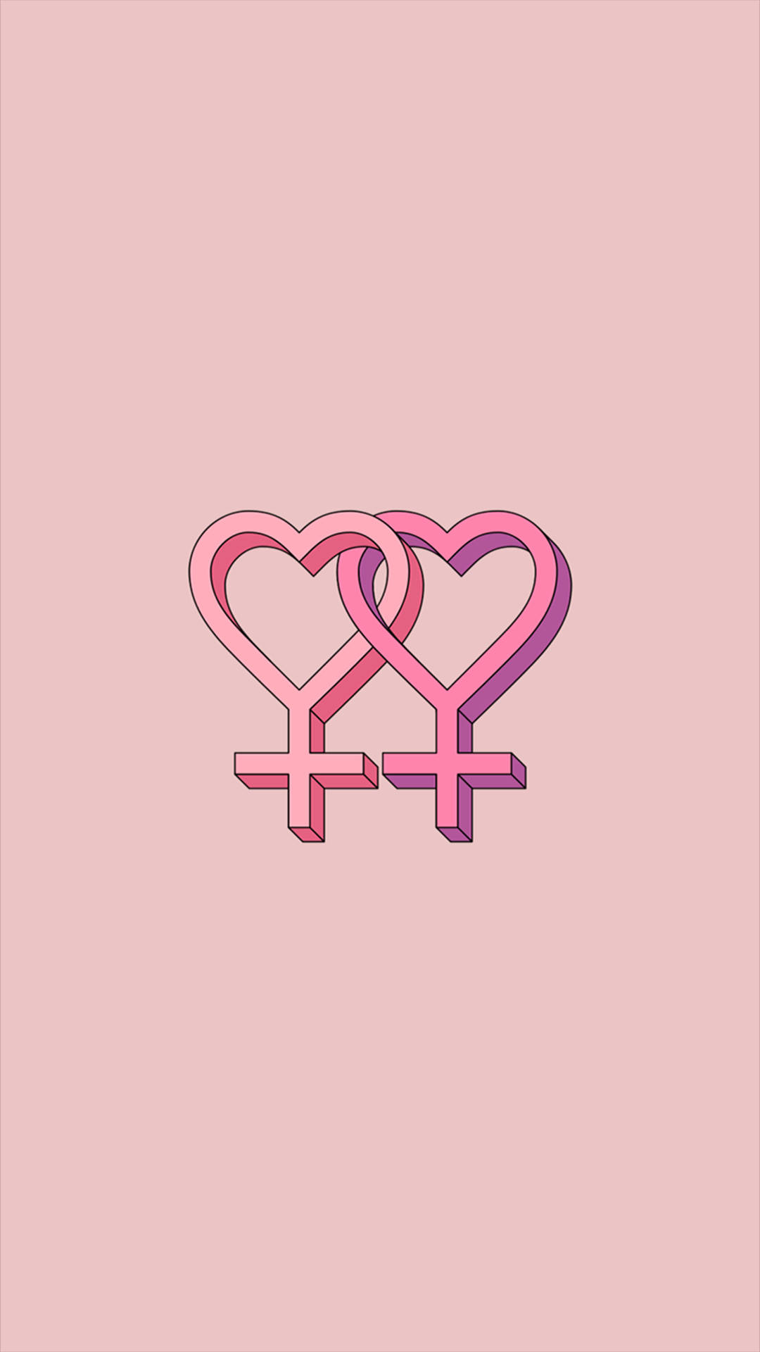 Download Double Venus Lesbian Aesthetic Wallpaper