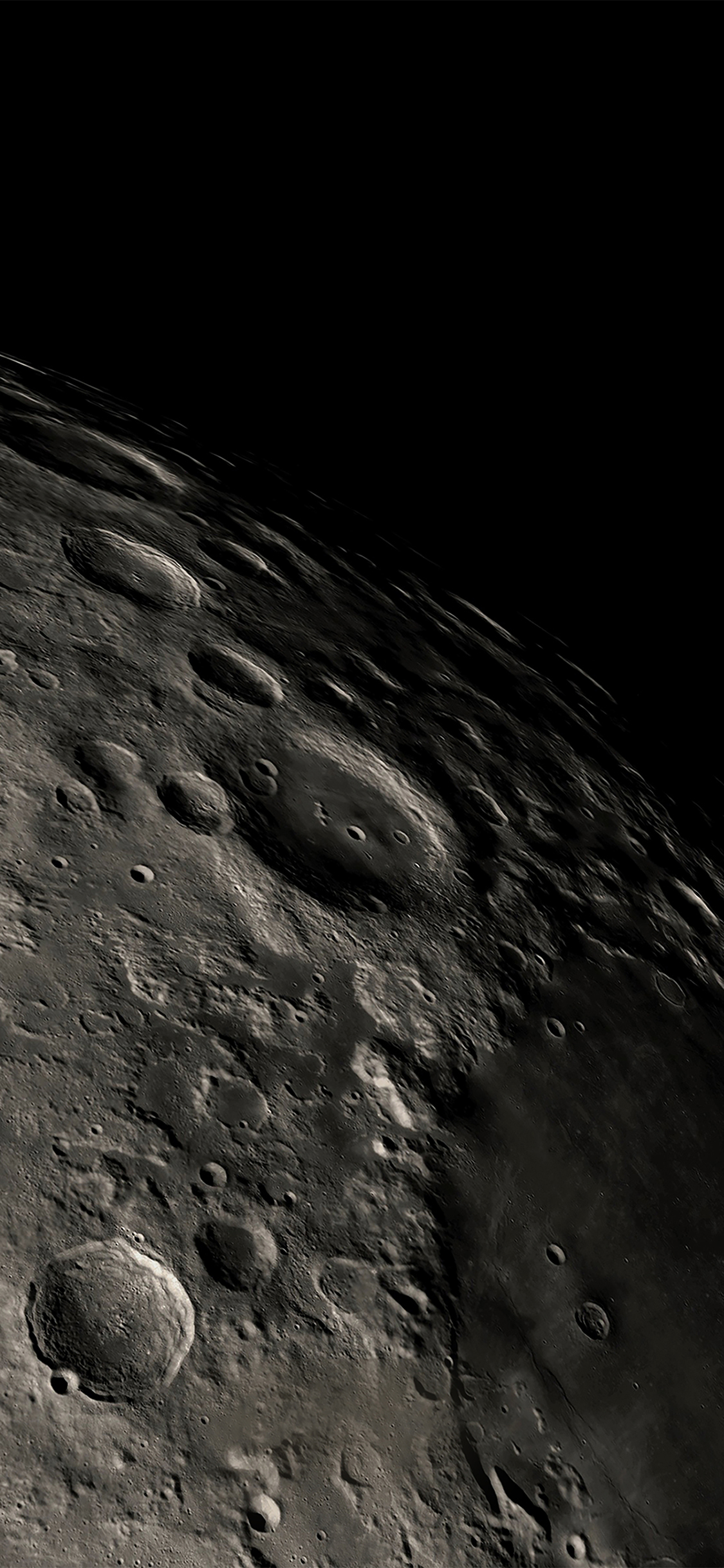 wallpaper apple ios8 iphone6 plus moon space dark