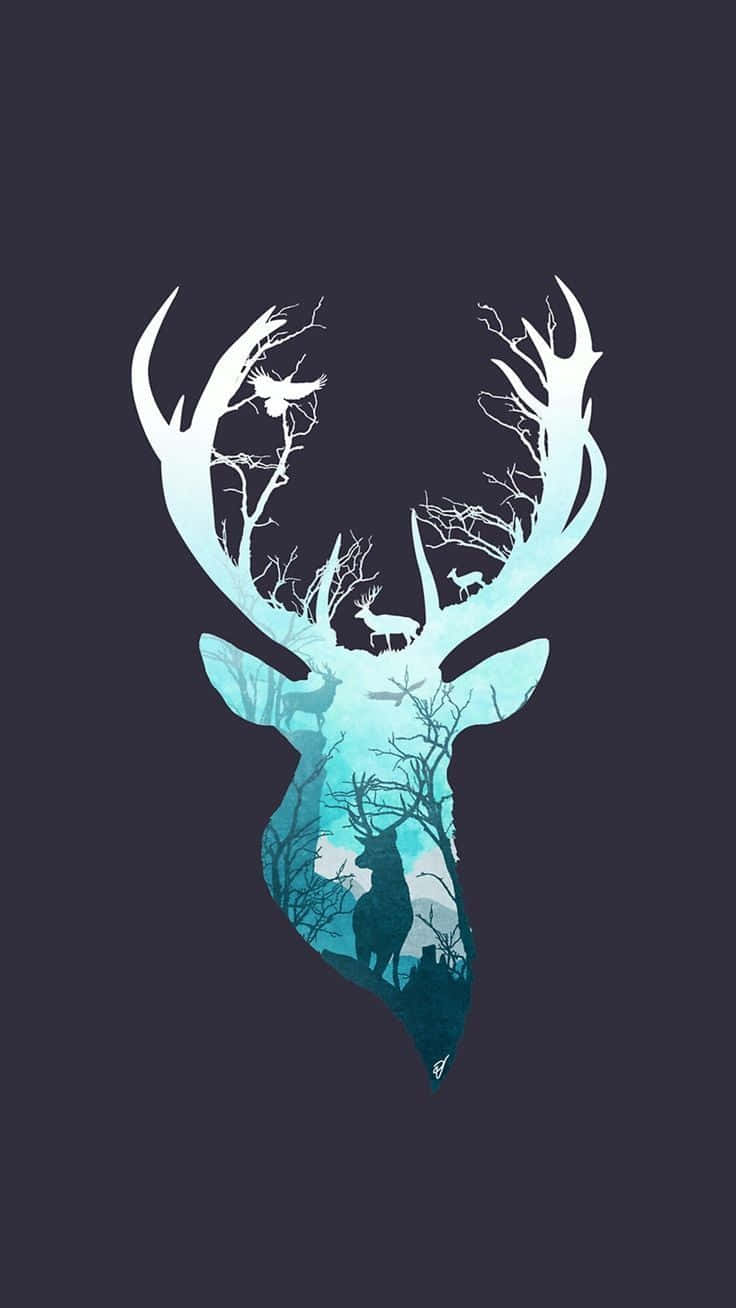 Download Cool Deer iPhone Lock Screen Wallpaper
