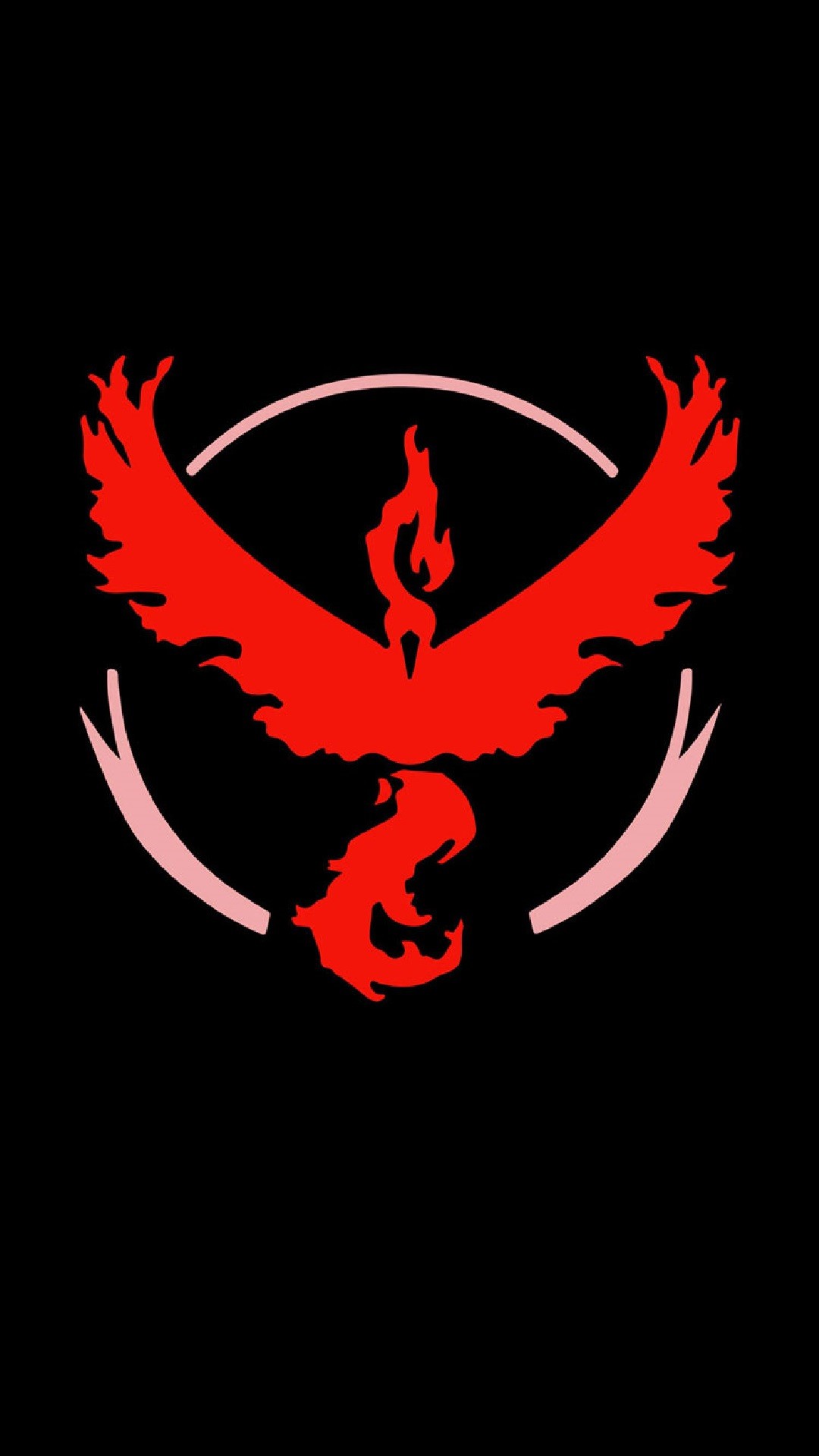 Pokemon Go Team valor black red logo iPhone HD wallpaper