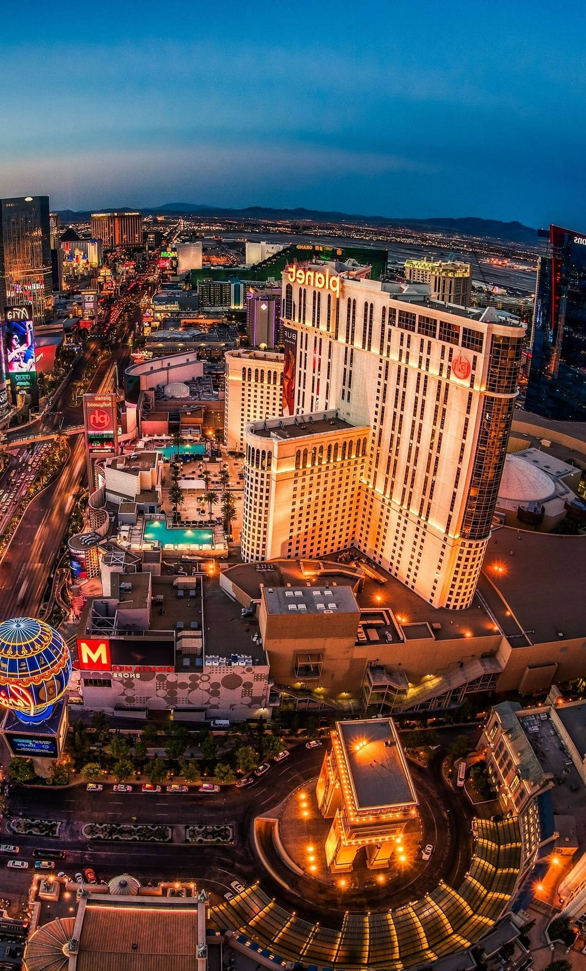 Download Las Vegas IPhone Aerial City Wallpaper