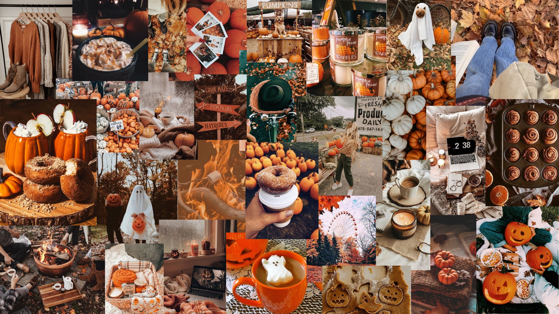 Fall Aesthetic Desktop Wallpaper Nude Beige Brown Digital Download Computer Wallpaper Mac PC Imac MacBook Windows HD