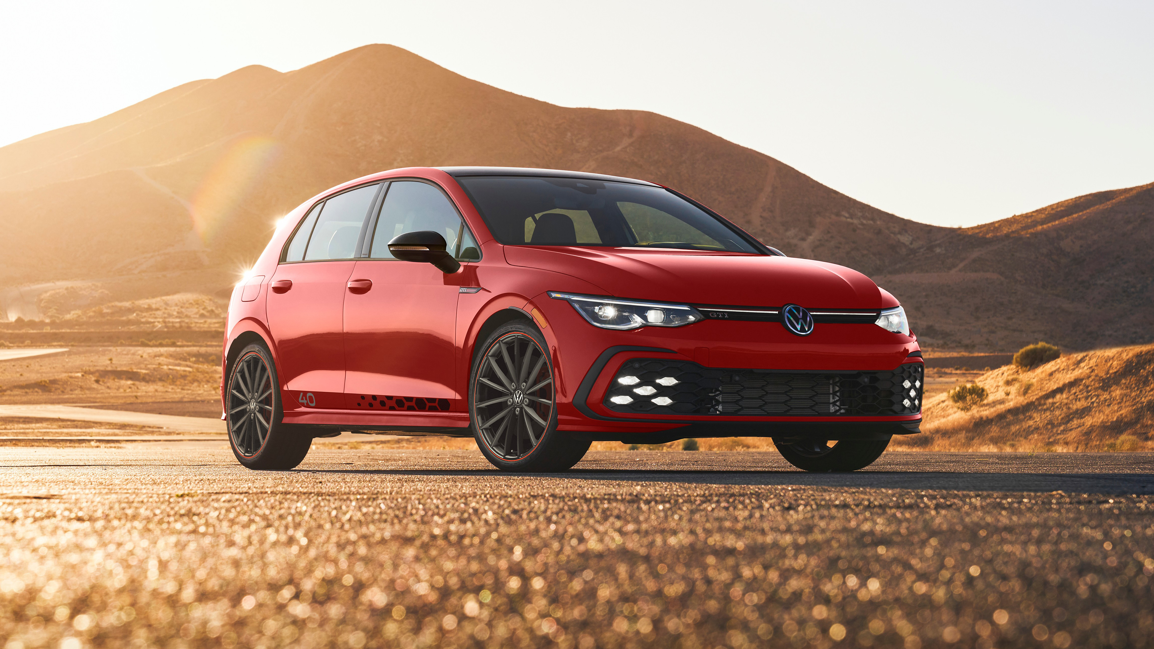 Volkswagen Golf GTI 40th Anniversary 2023 4K Wallpaper Car Wallpaper