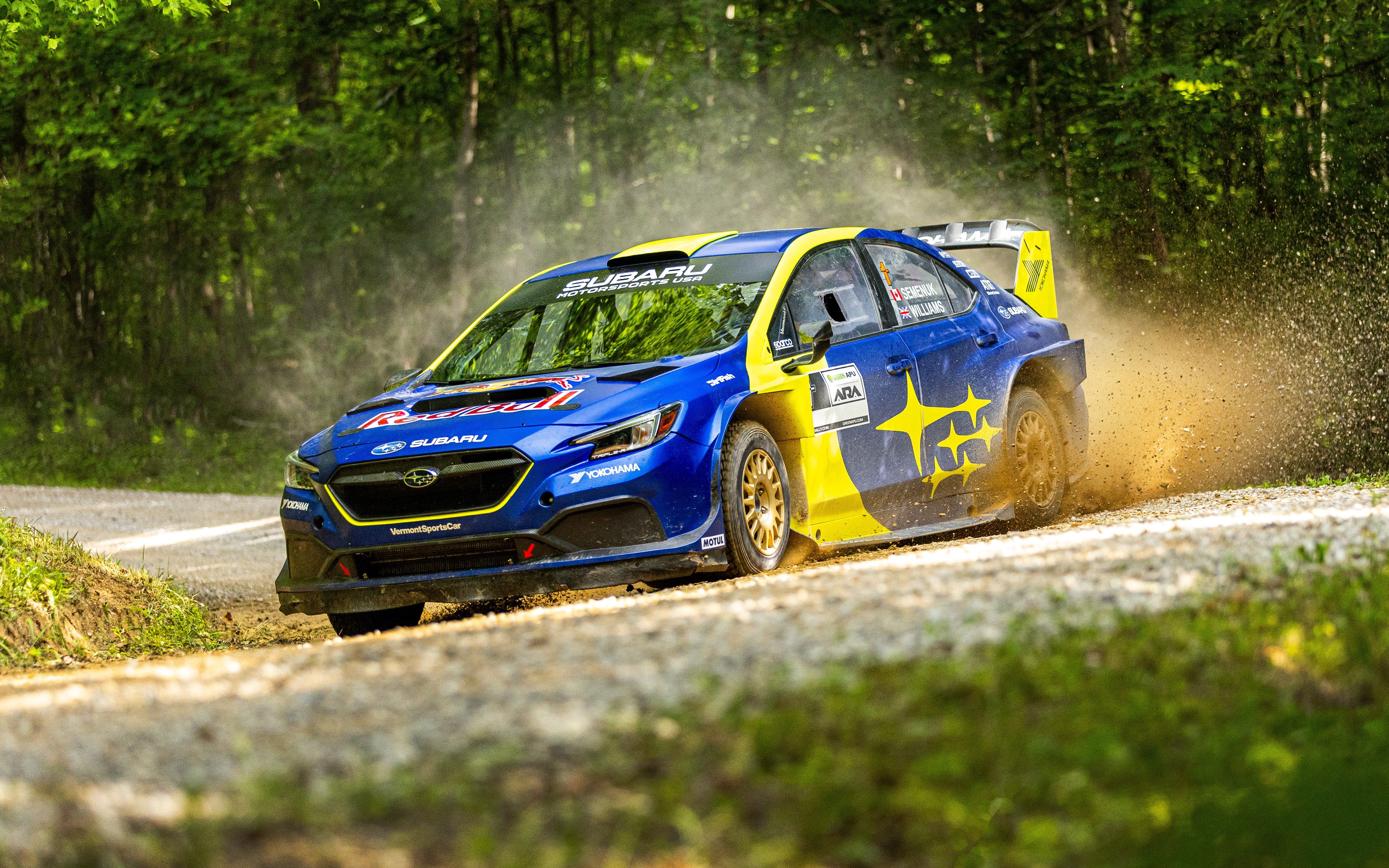 2023 Subaru WRX American Rally Association Car Slides into Frame