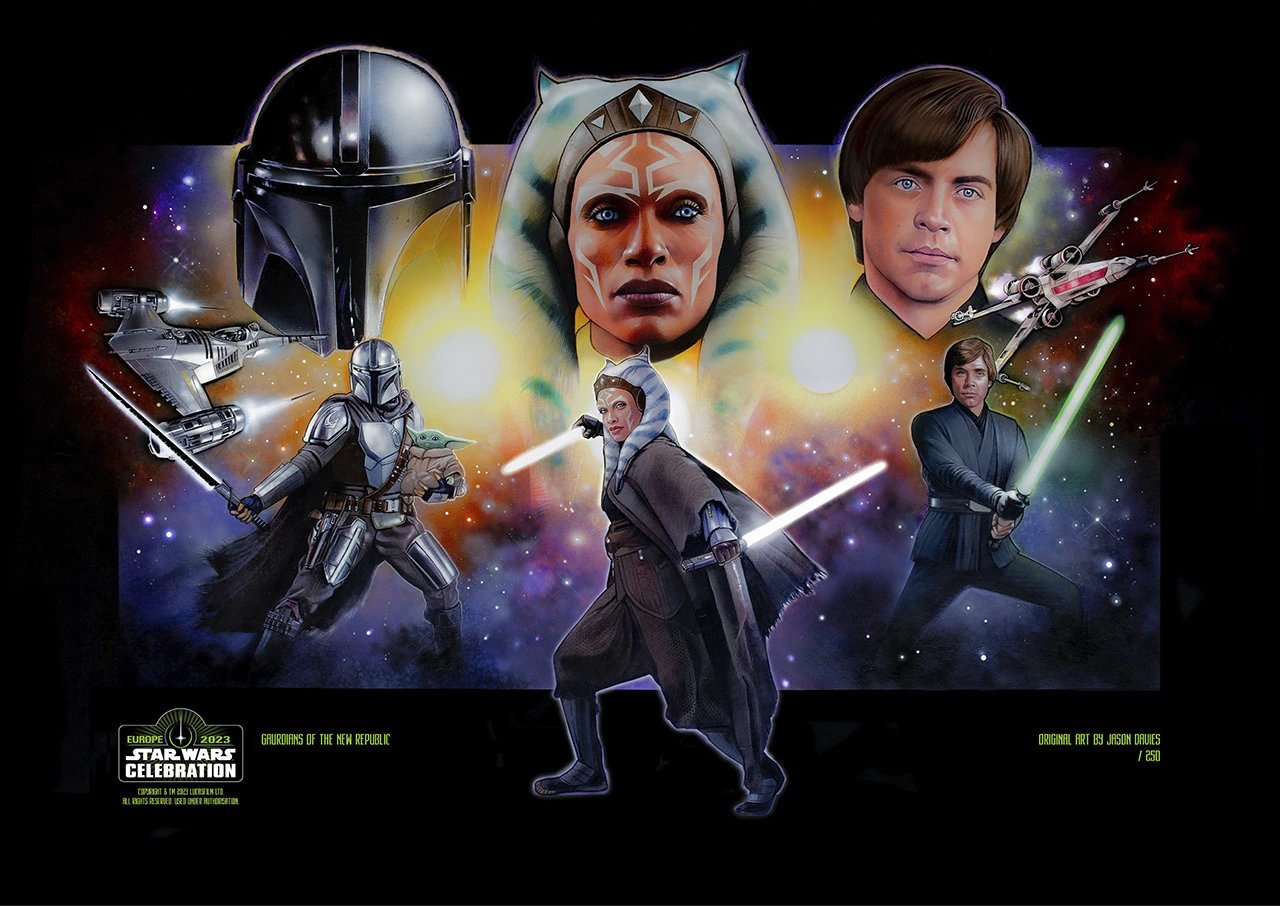 Dan StarWarsCentralized official Star Wars Celebration poster titled Guardians of the New Republic I LOVE IT