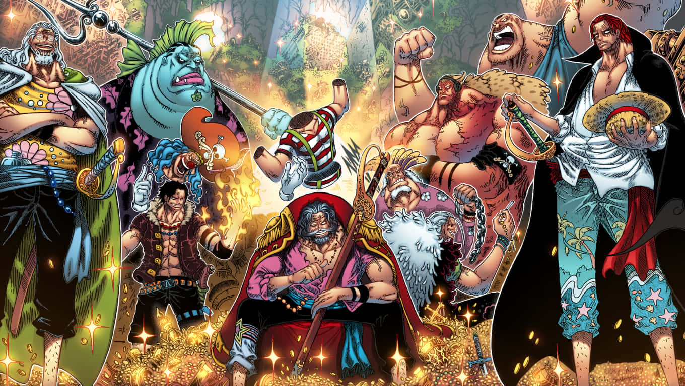 Download One Piece Whitebeard Pirates Group Picture