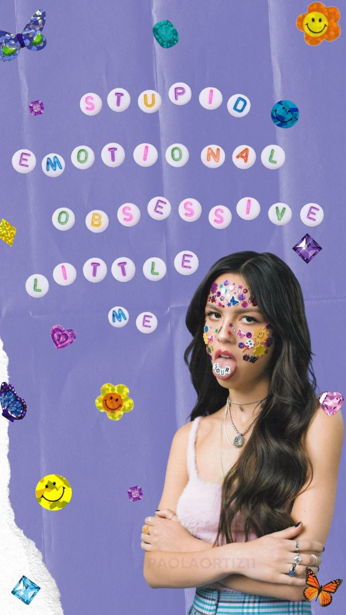 Olivia Rodrigo. Purple aesthetic, Aesthetic iphone wallpaper, Pink wallpaper anime