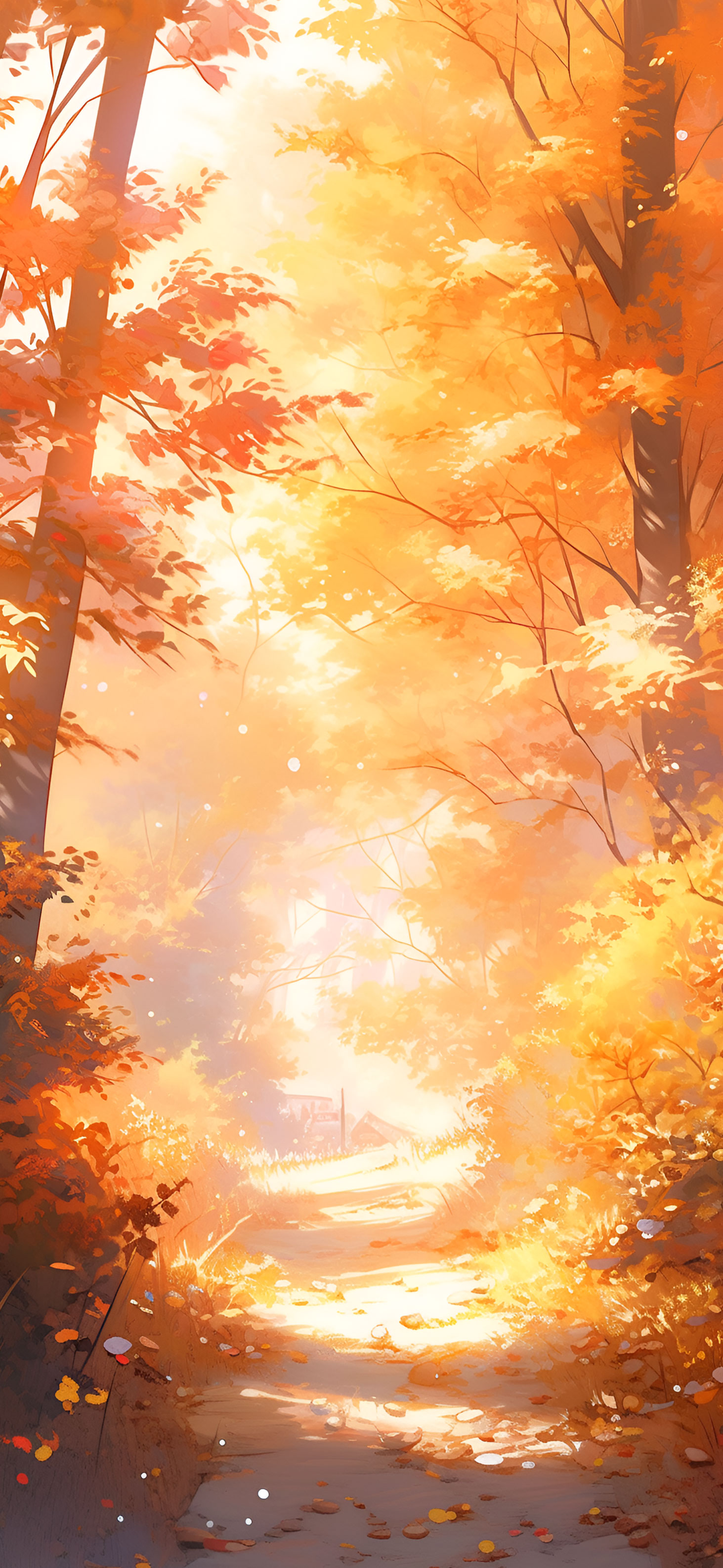Sunny Autumn Forest Aesthetic