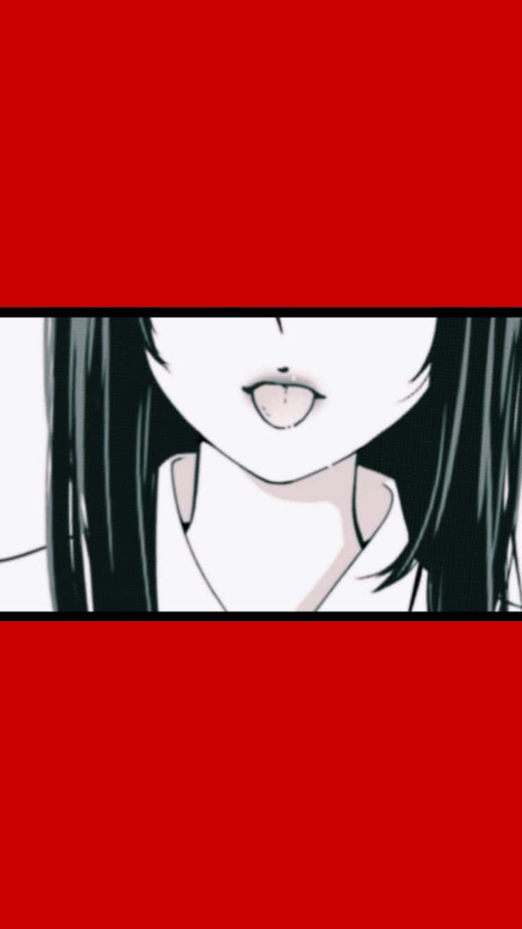 Download Red Kakegurui Anime Aesthetic Wallpaper