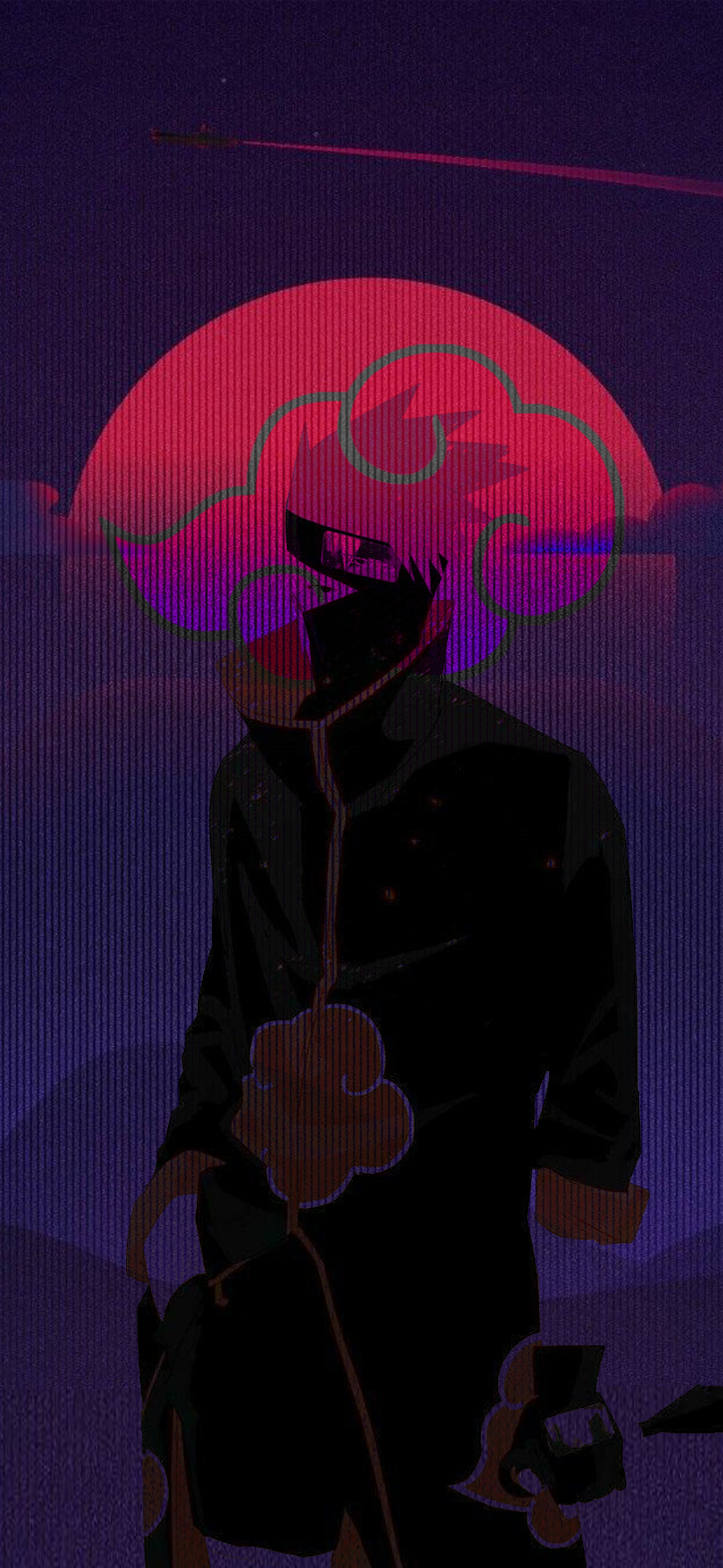 Wallpaper / Anime Naruto, Akatsuki (Naruto), Aesthetic, Moon, Kakashi Hatake, 1080x2340 Phone Wallpaper