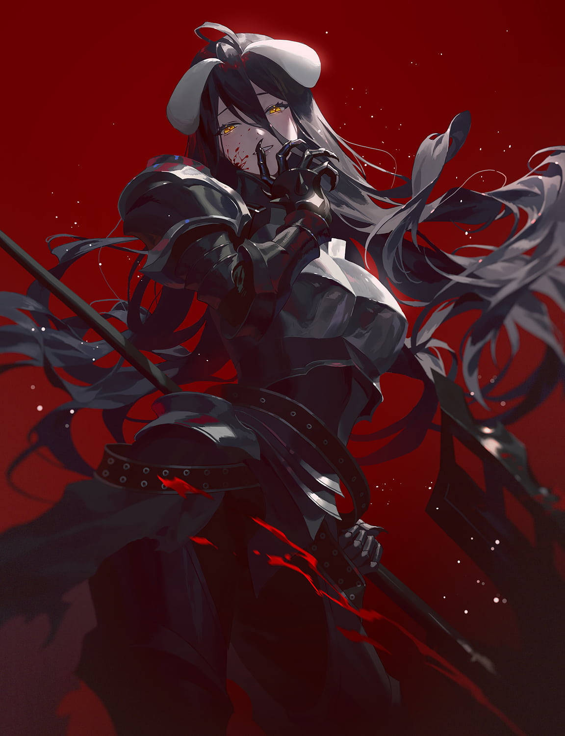 Download Albedo Overlord Aesthetic Anime Girl iPhone Wallpaper