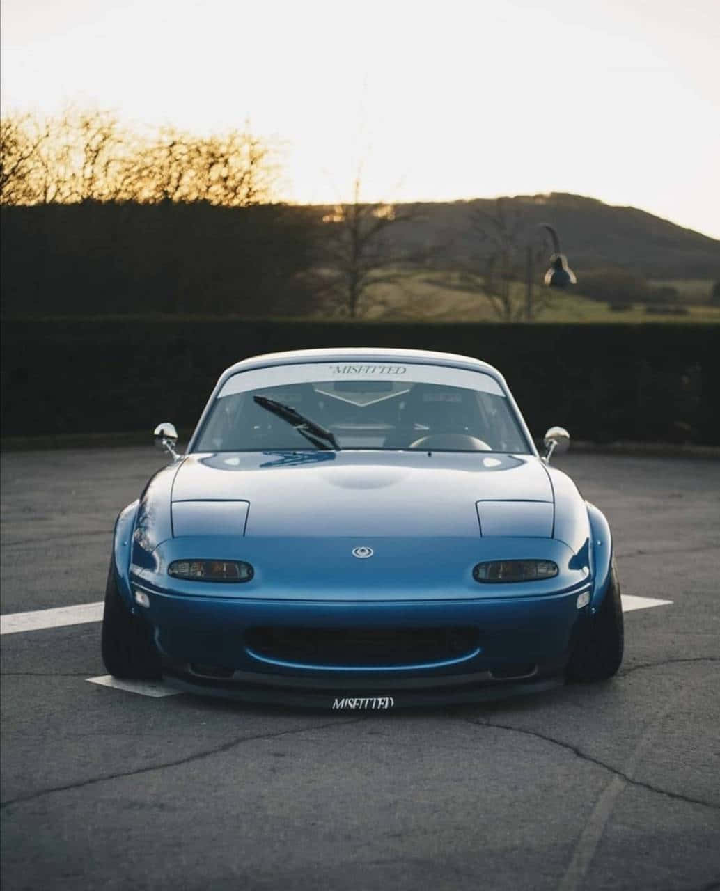 Download 2016 Blue Mazda MX 5 Miata Front Angle Shot Wallpaper