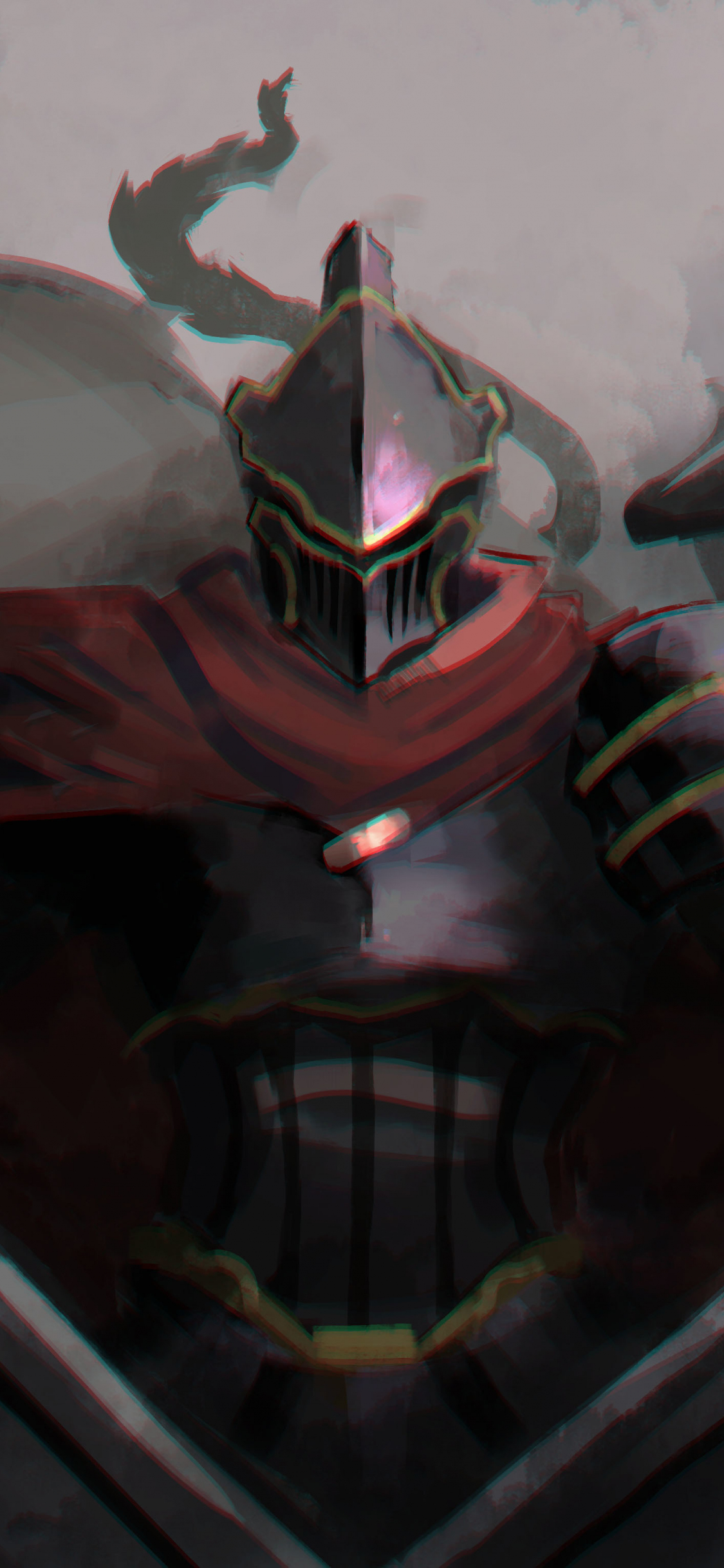 Download wallpaper 1125x2436 overlord, anime, armour suit, warrior, dark, iphone x, 1125x2436 HD background, 5614
