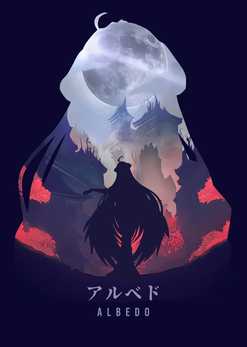 Albedo Overlord Anime' Poster