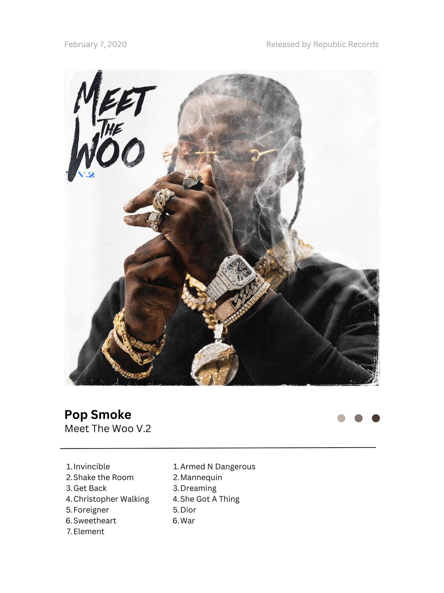 Pop Smoke music wallpaper in wall poster for your room