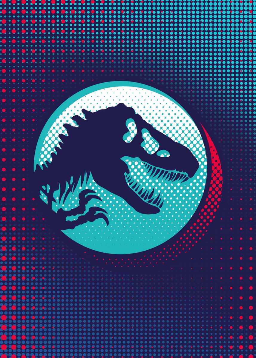 Jurassic Logo 5' Poster
