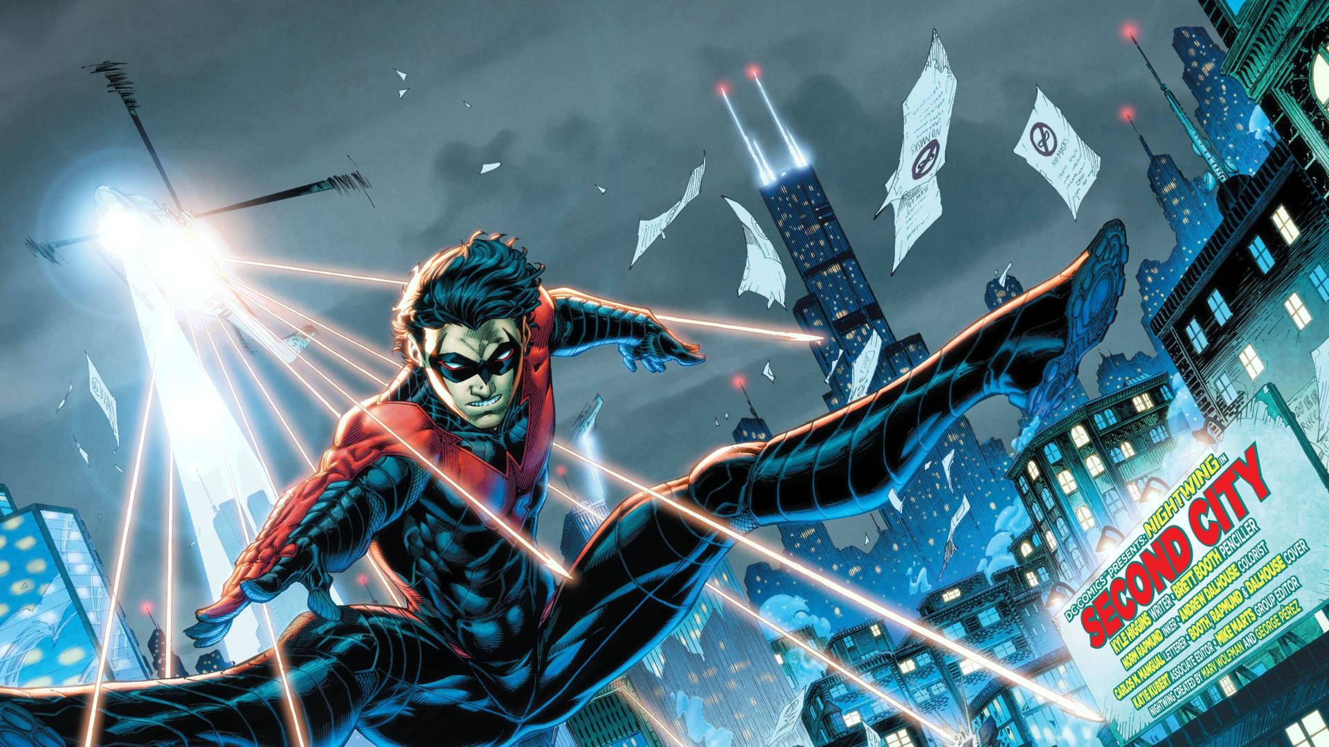 Download Nightwing Animated Art Wallpaper