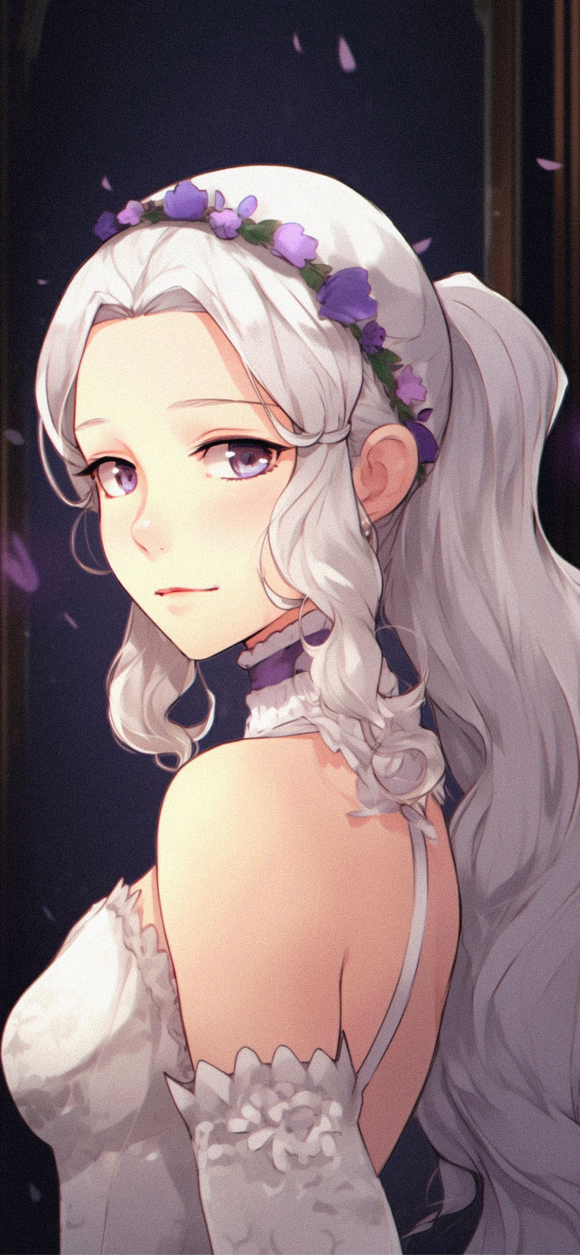 Emilia Re:Zero Beautiful Anime Wallpaper iPhone Wallpaper