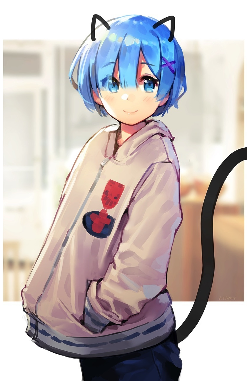 Download wallpaper 840x1336 beautiful, re:zero, artwork, rem, iphone 5, iphone 5s, iphone 5c, ipod touch, 840x1336 HD background, 6848