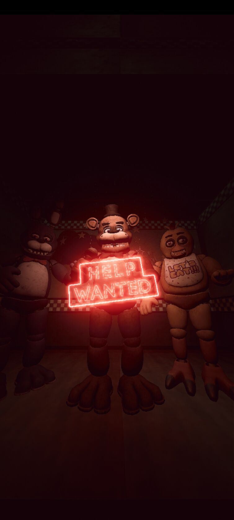 I extended the fnaf vr home screen to make a wallpaper (not made with ai)