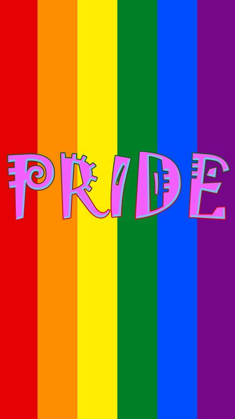 Download LGBT Pride On Rainbow iPhone Wallpaper