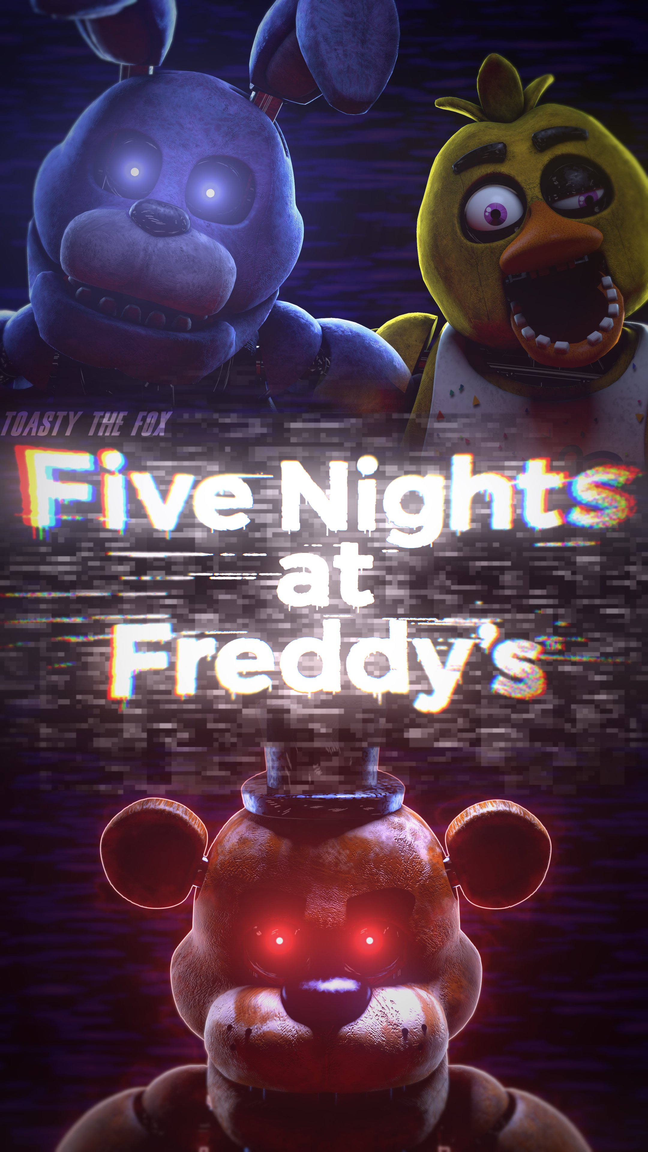 ToastyTheFox just had a random poster Idea! hope you all like it! :D #fnaf #fnaf1 #bonnie #freddy #chica #fivenightsatfreddys #sfmfnaf #fnafsfm #fnafrender #fnafart #fnaf1sfm #fivenightsatfreddys1 #sourceflimmaker #sfm