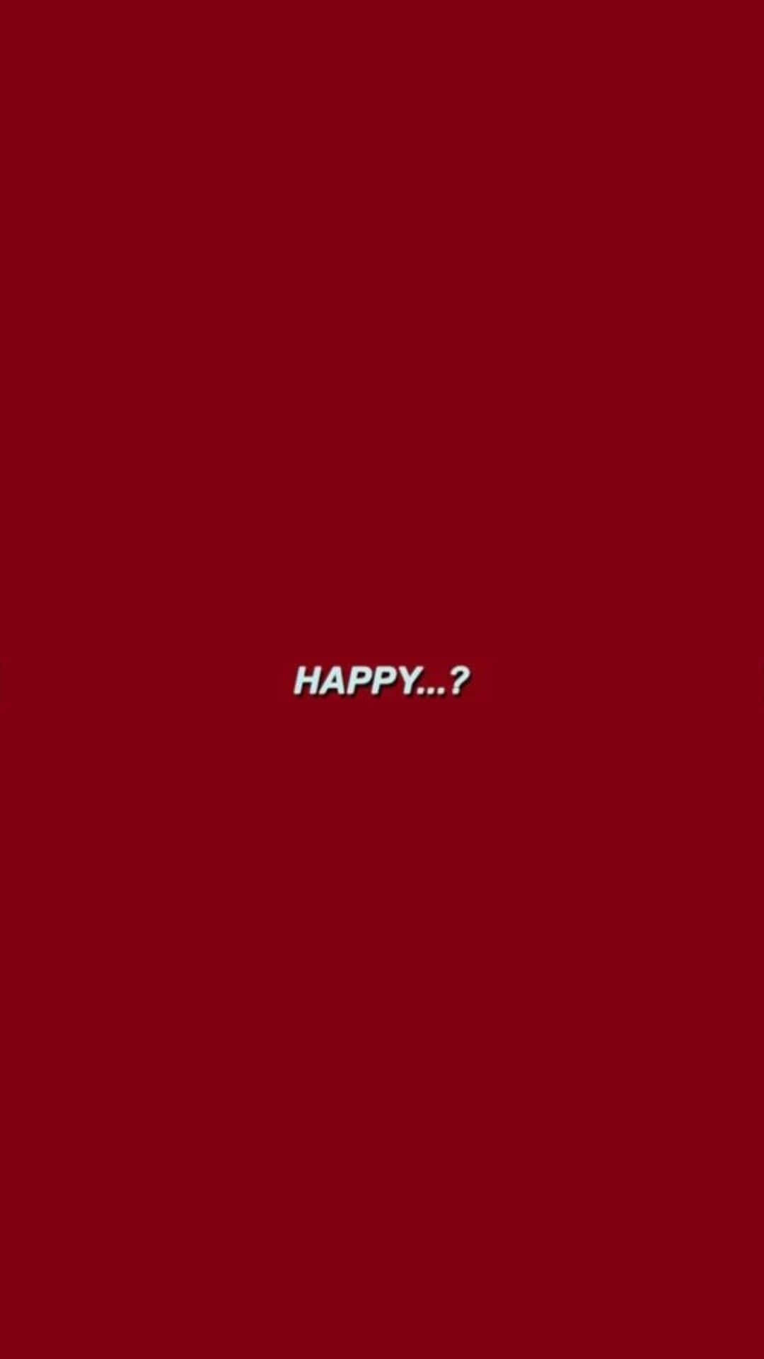 Download Red Cute Aesthetic Happy Wallpaper