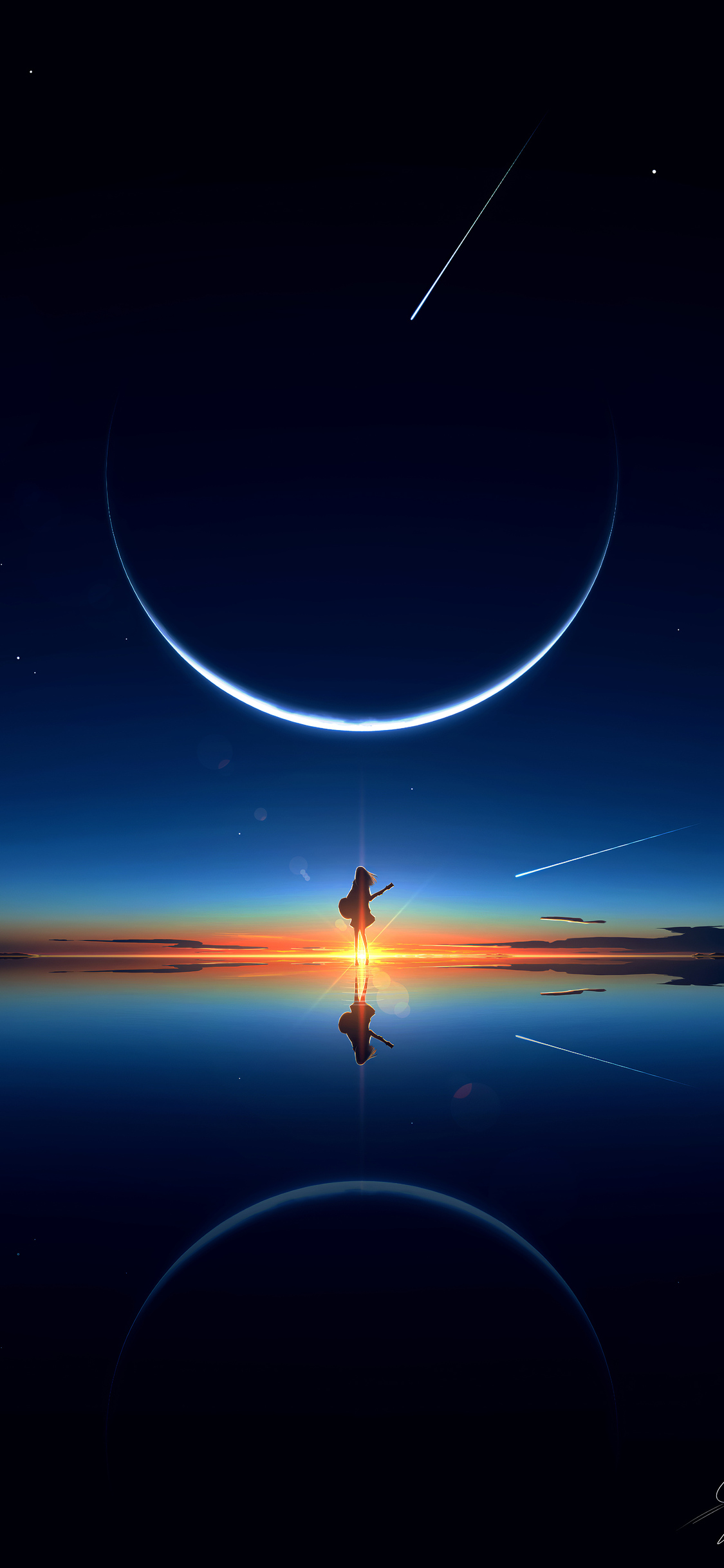 Anime Girl Scenery 4k iPhone XS, iPhone 10, iPhone X HD 4k Wallpaper, Image, Background, Photo and Picture