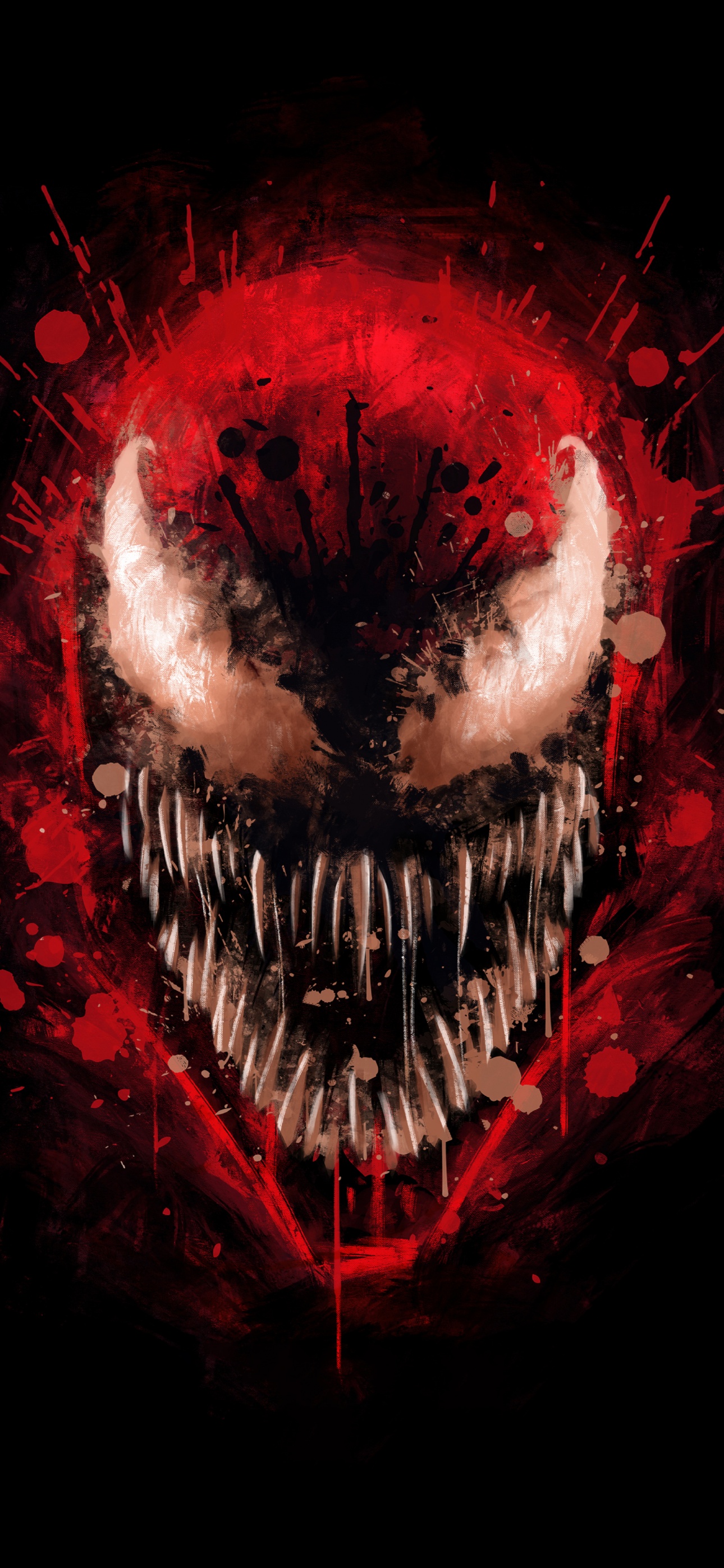 Carnage Wallpaper 4K, DC Comics, Black background, 5K