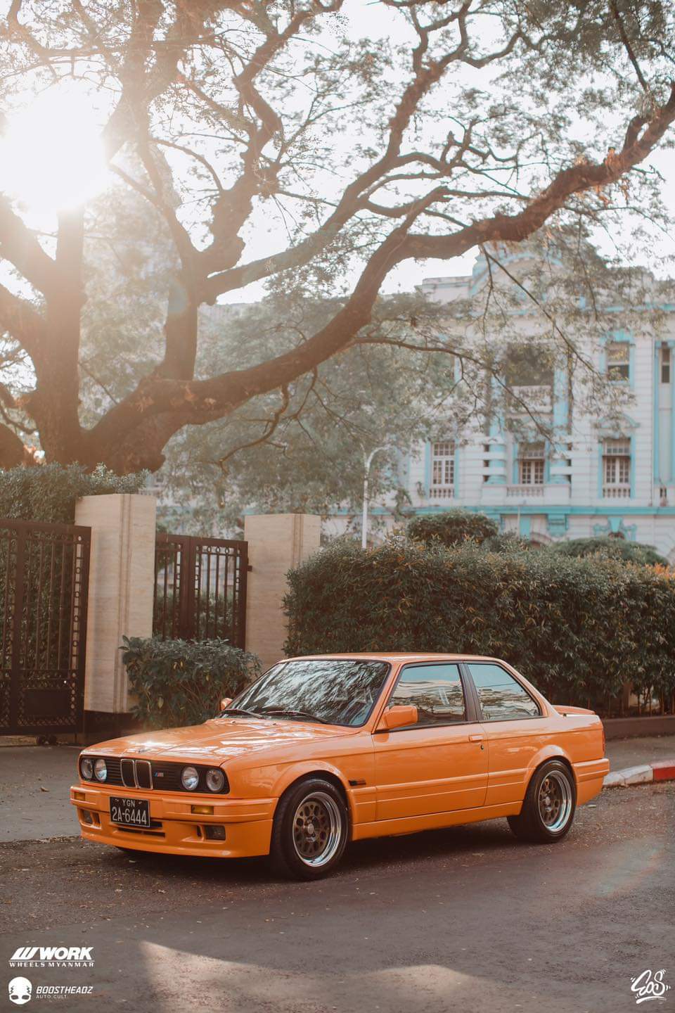 An Orange BMW M3 E30 (credits to Edge of Stance)