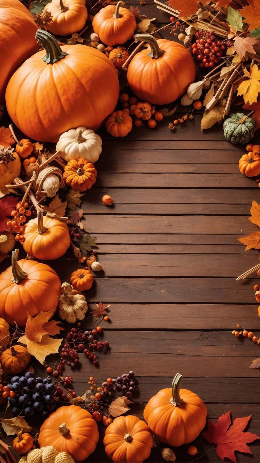 Pumpkins for Halloween iPhone Wallpaper 4K