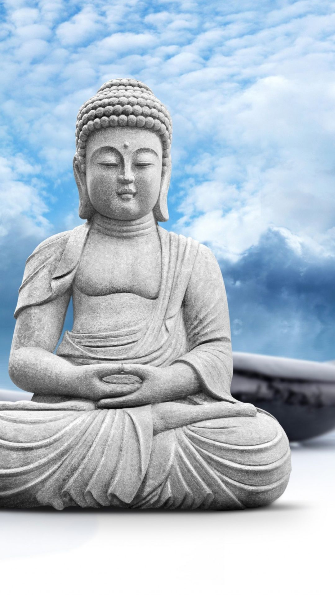 Lord Buddha. Blue Wallpaper Download