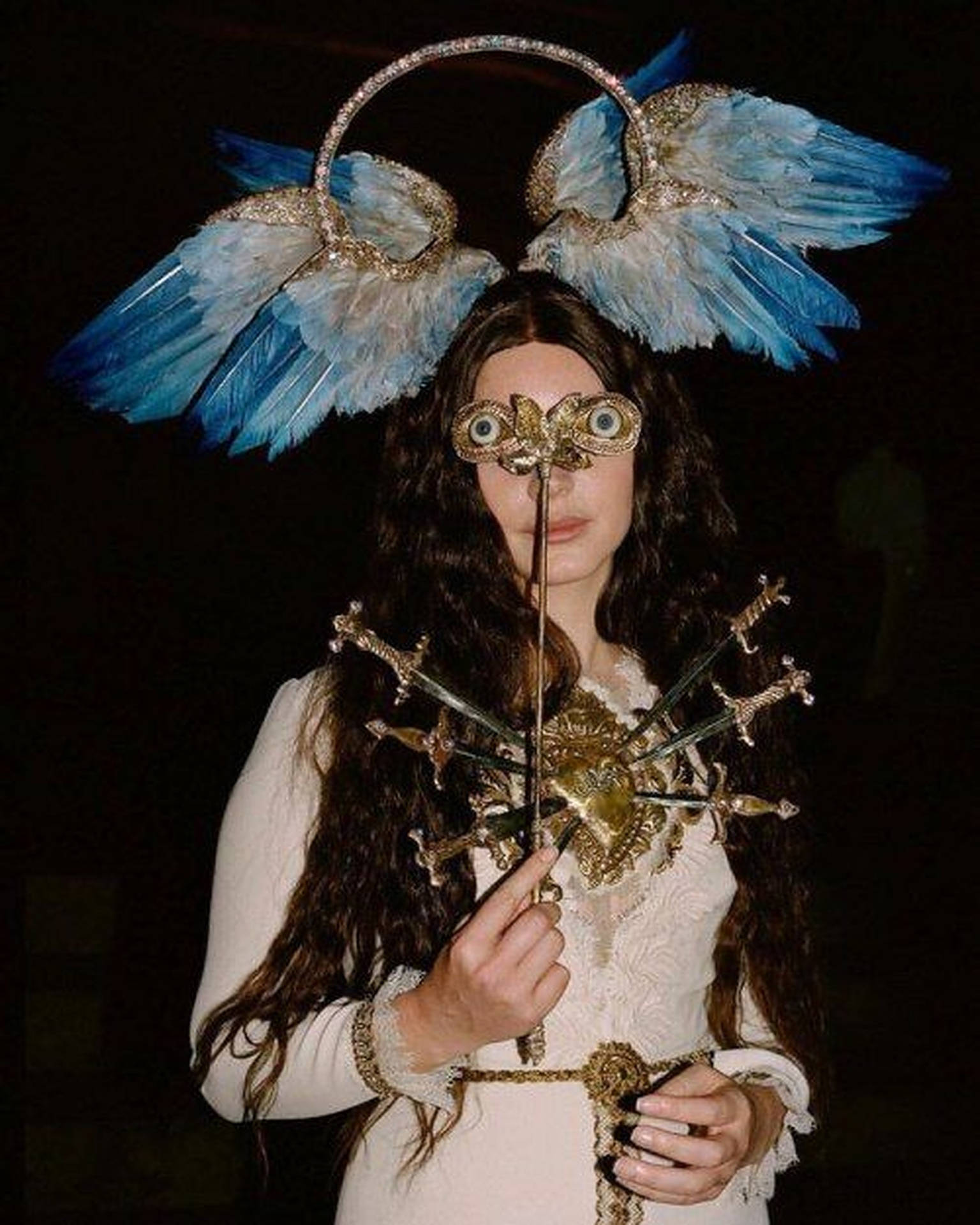 Download Ethereal Elegance. Lana Del Rey at the Met Gala 2018 Wallpaper