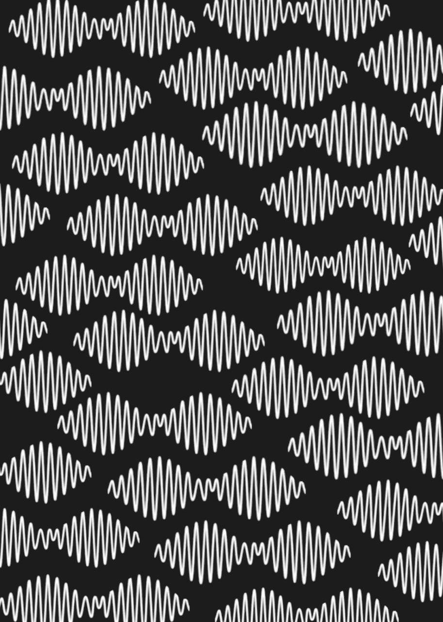 Download Arctic Monkeys' Logo In A Pattern Indie Phone Wallpaper