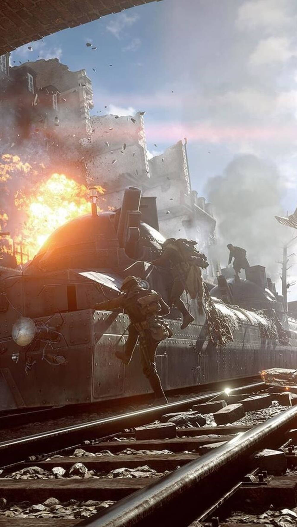 Download Armored Train Battlefield 1 4K Phone Wallpaper