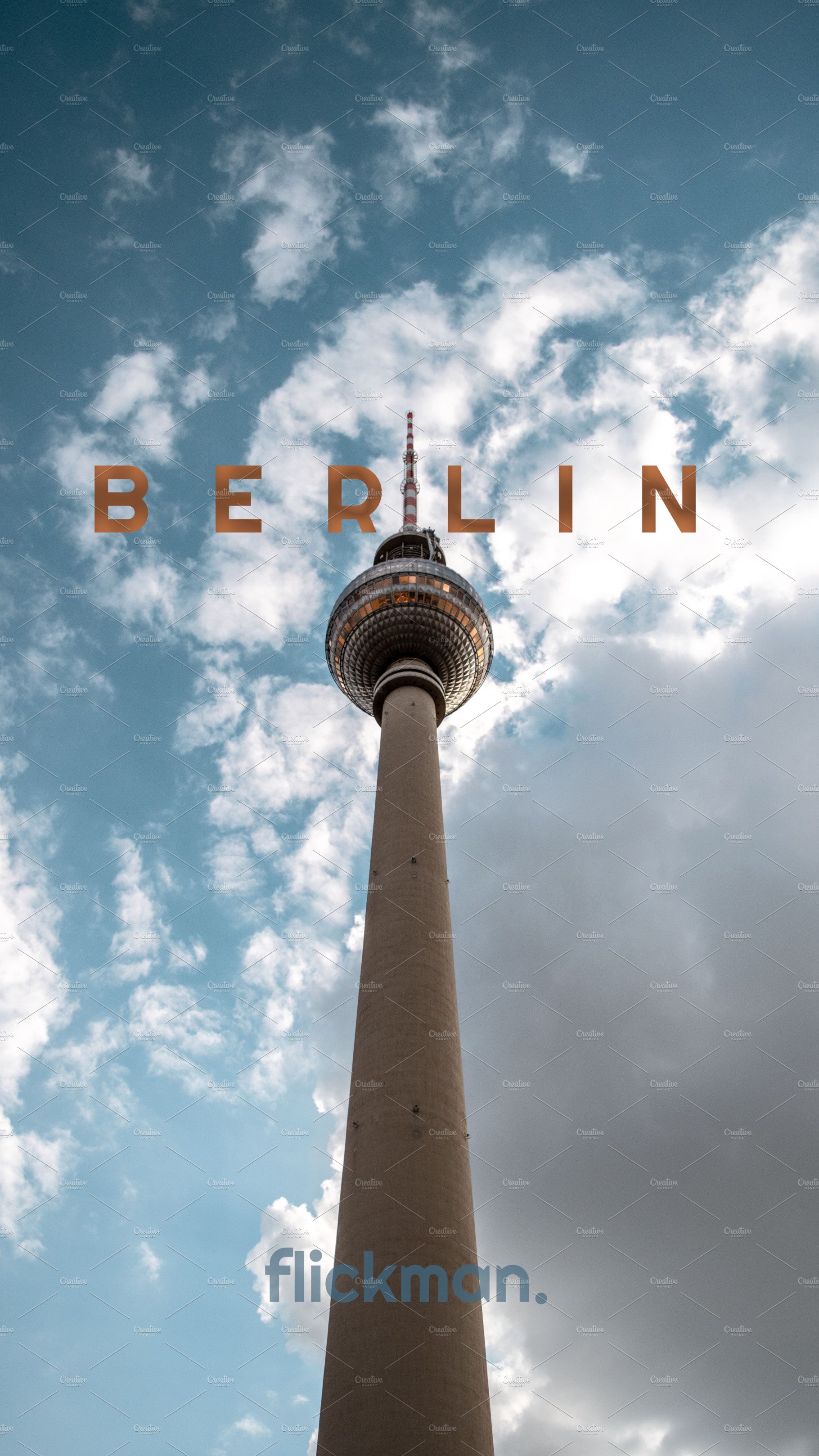 Berlin, Germany iPhone Wallpaper. Architecture Creative Market