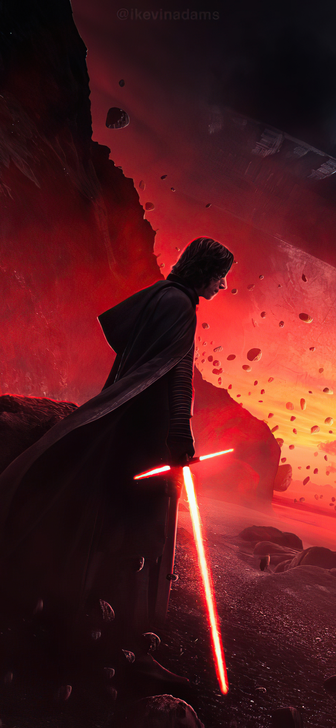 Kyloren Star Wars Lightsaber iPhone XS, iPhone 10, iPhone X HD 4k Wallpaper, Image, Background, Photo and Picture