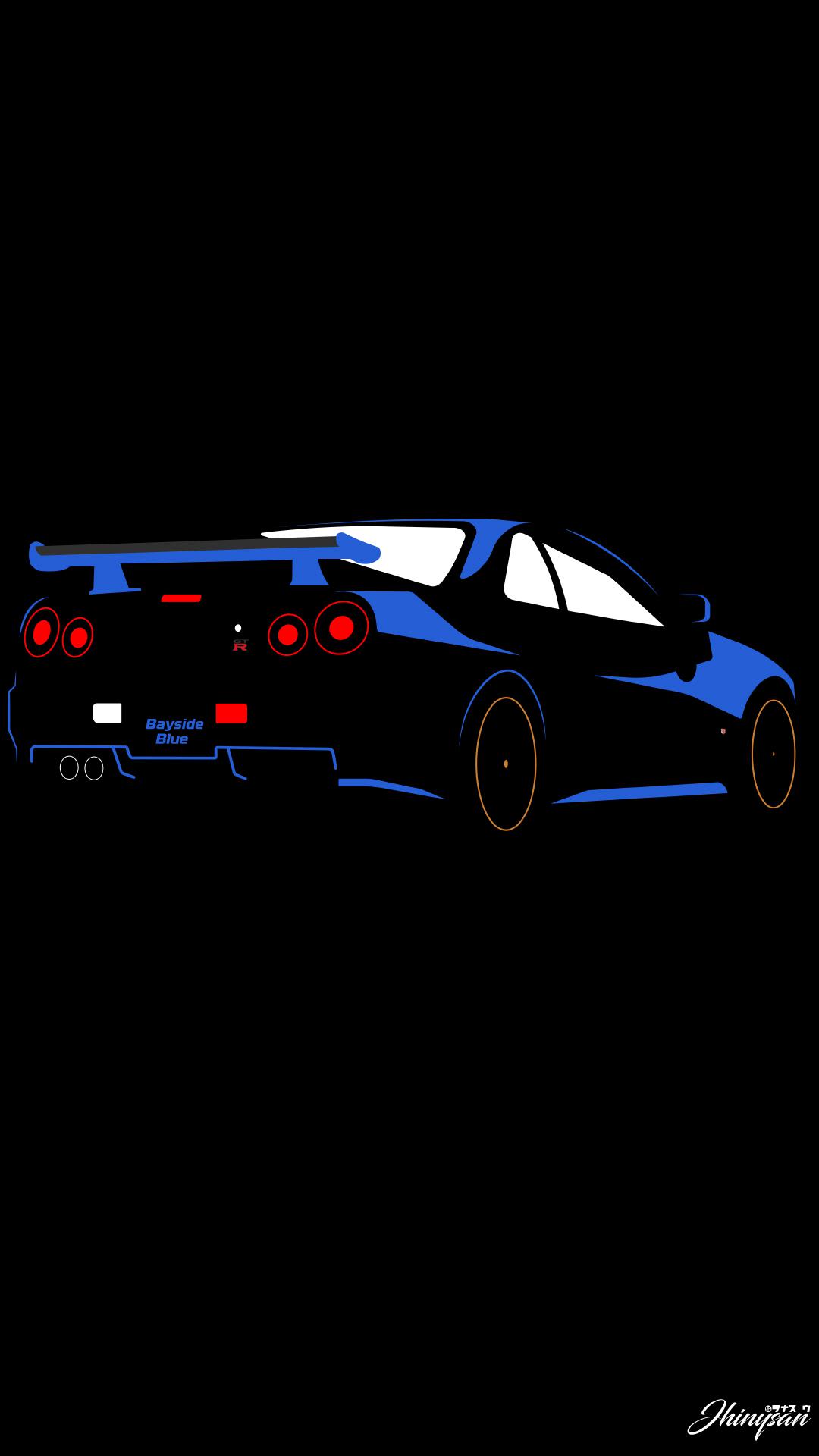 Nissan Skyline GTR R34. Was a request car I got from the last works. Was a bit though for my brother i hope you like it! [1080x1920]