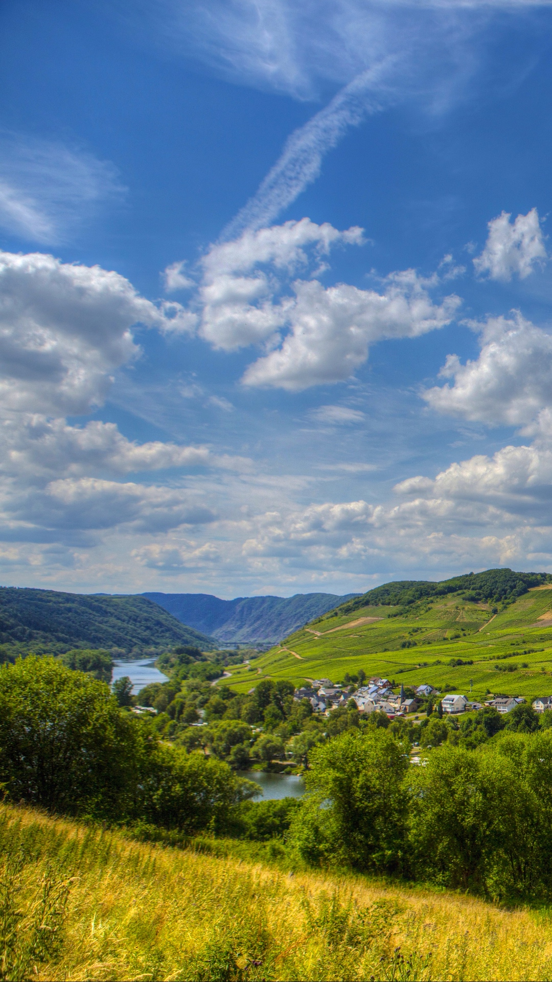 Germany Sinsheim River Sky Wallpaper 1080– X1920 Out Wallpaper