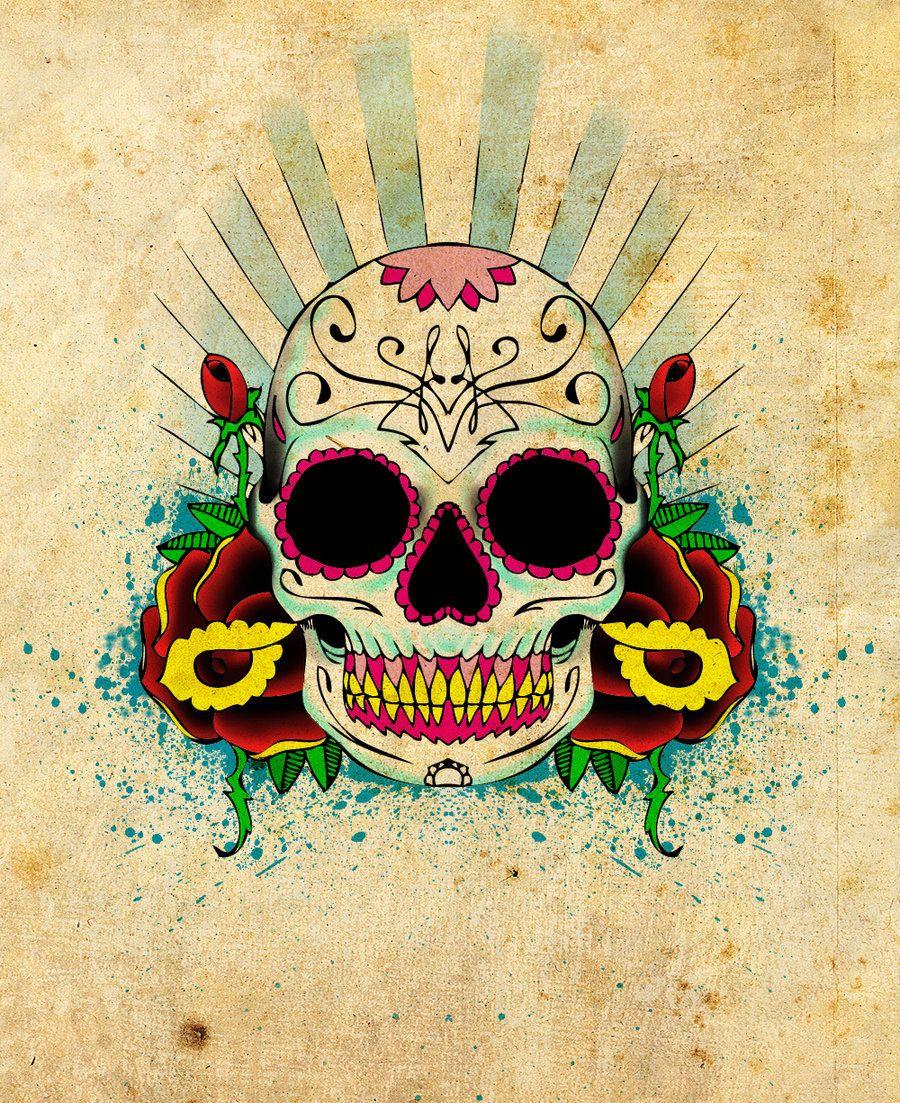 Mexican Skull Wallpaper