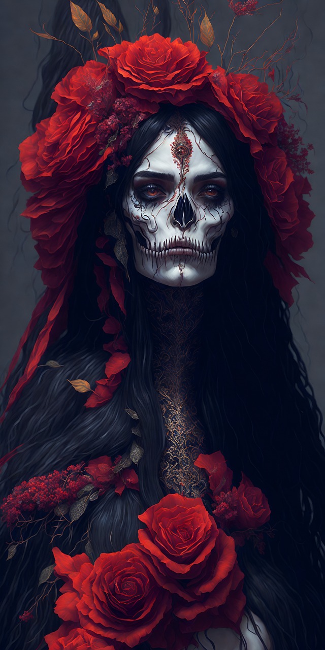 Download Catrina Skull Royalty Free Stock Illustration Image