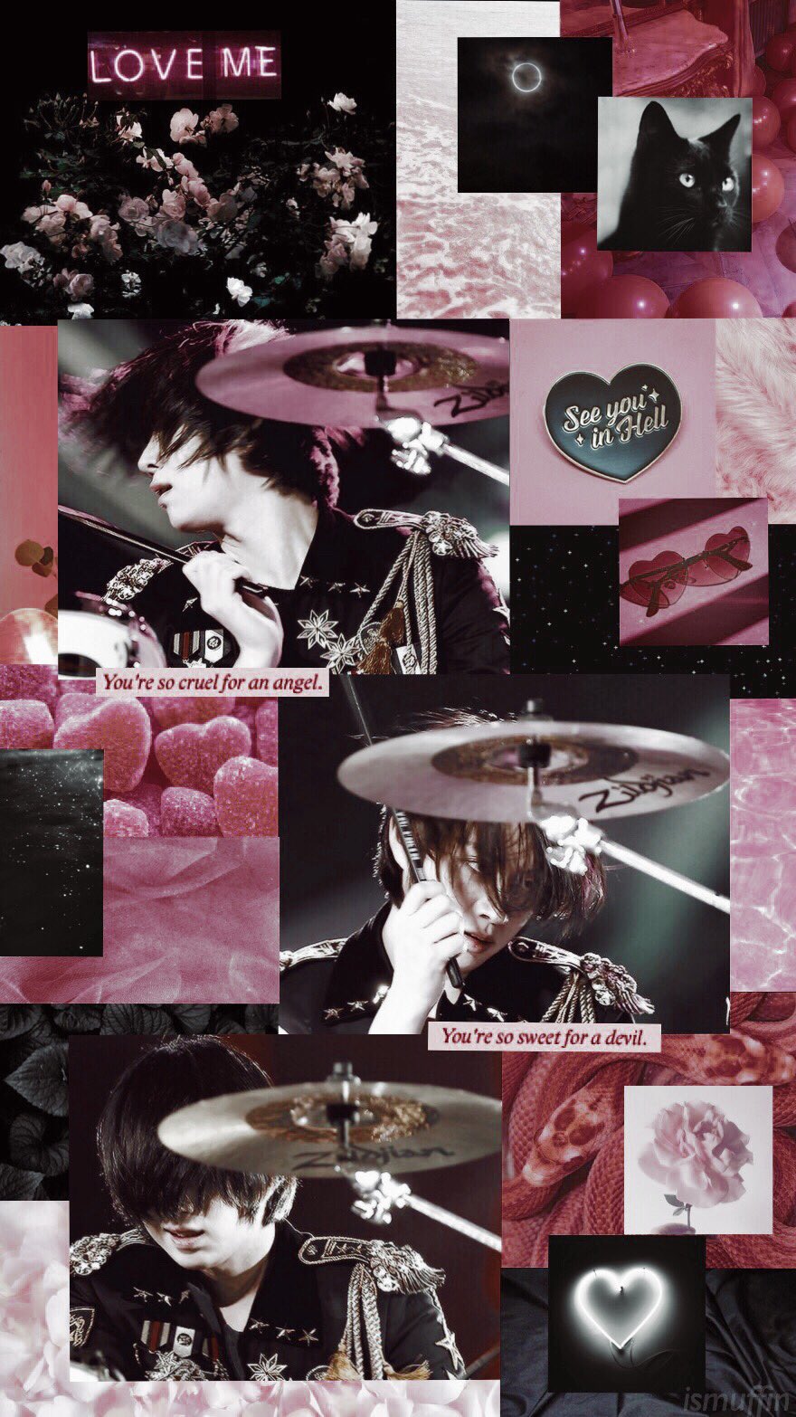 Suju Aesthetic Wallpaper Pink Heechul