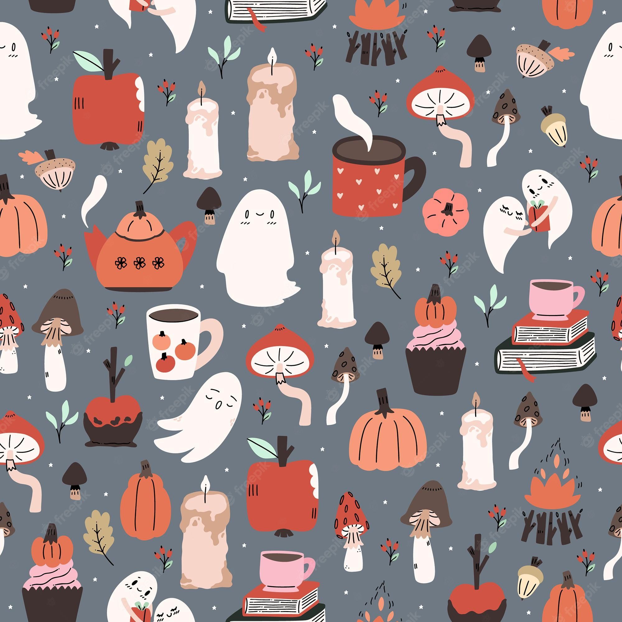 Preppy Halloween Wallpaper