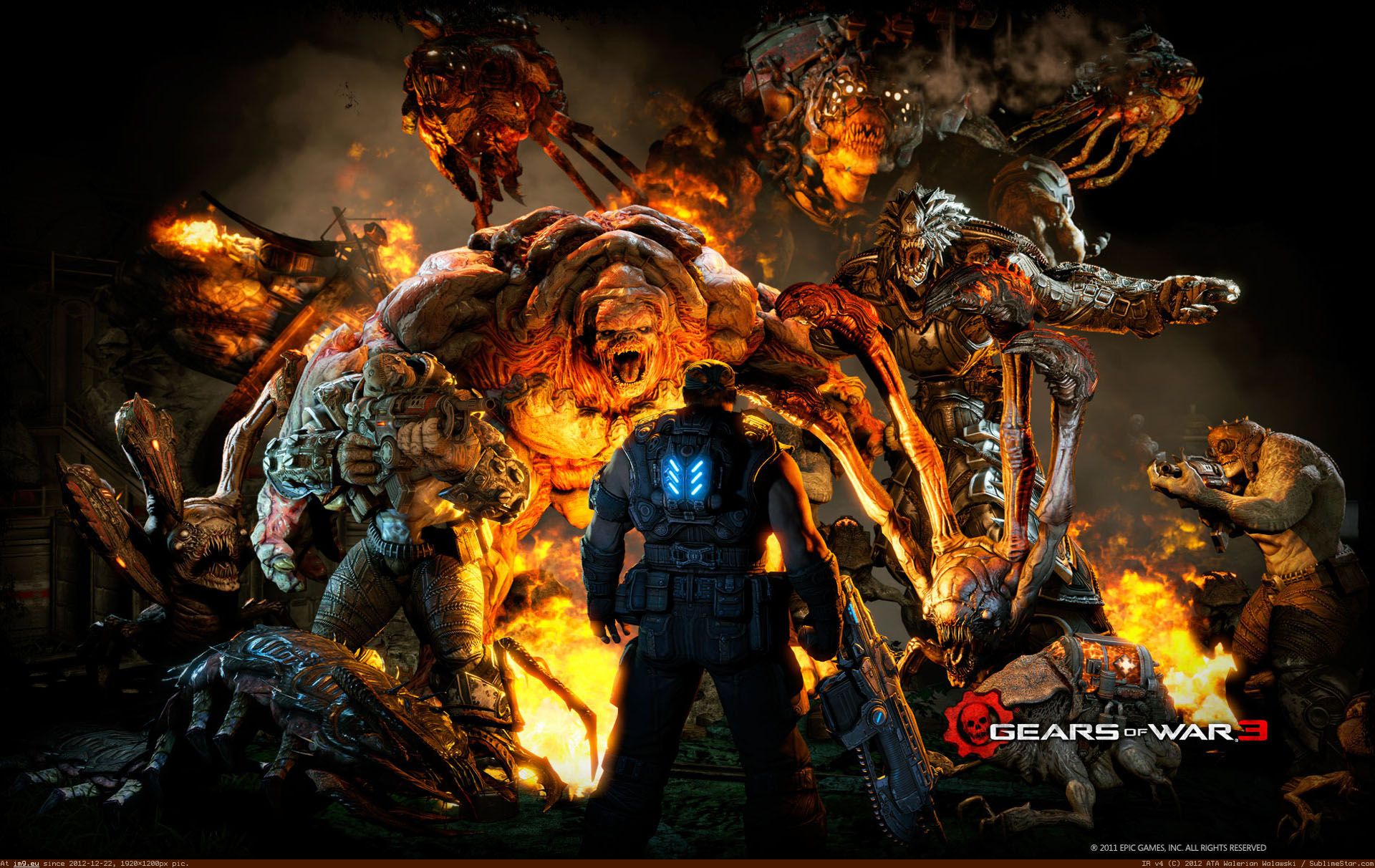 Pic. #Wallpaper #Wide #Gears #War #Mission, 410125B