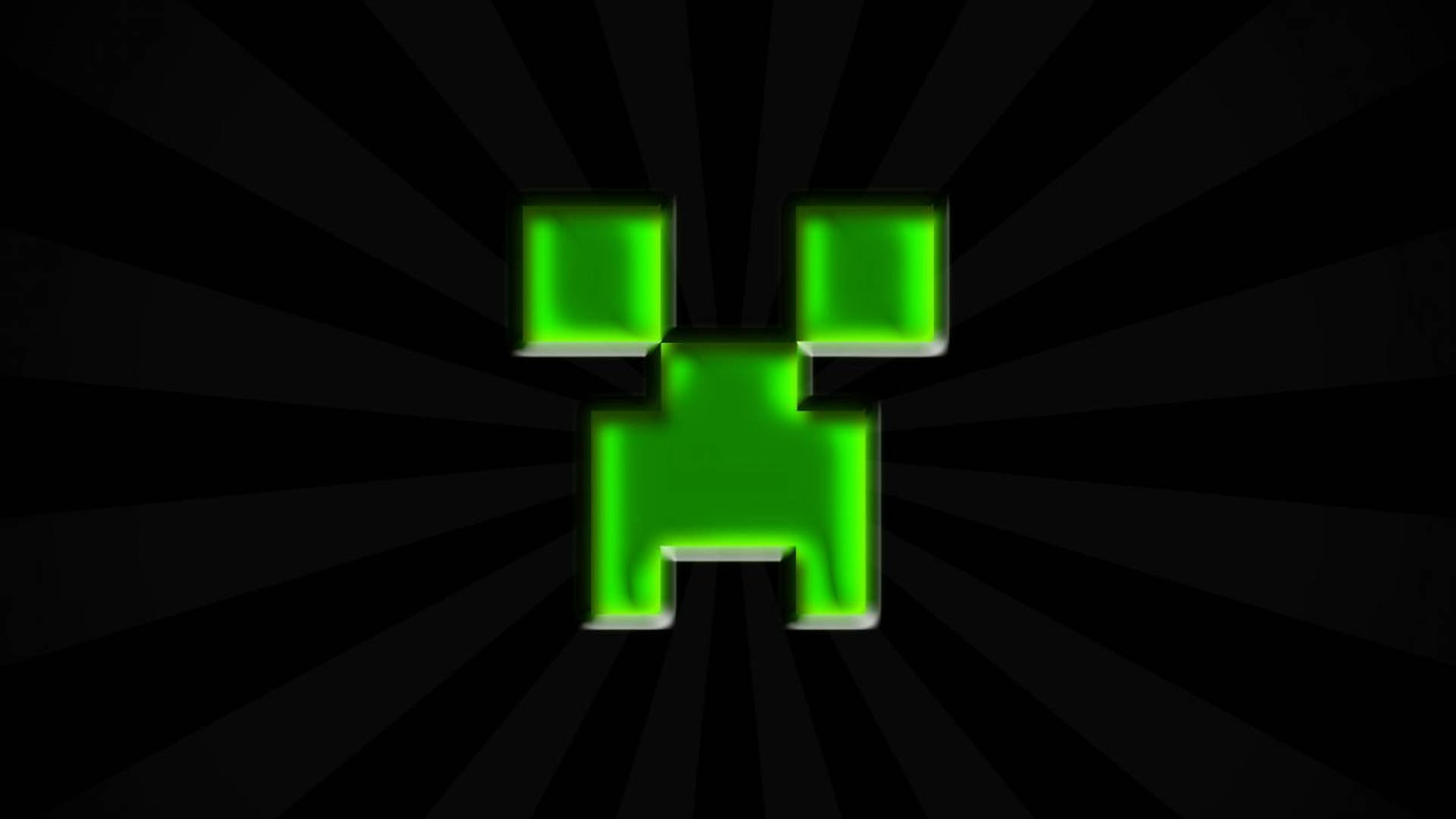 Download Black And Green Creeper Face 2560x1440 Minecraft Wallpaper